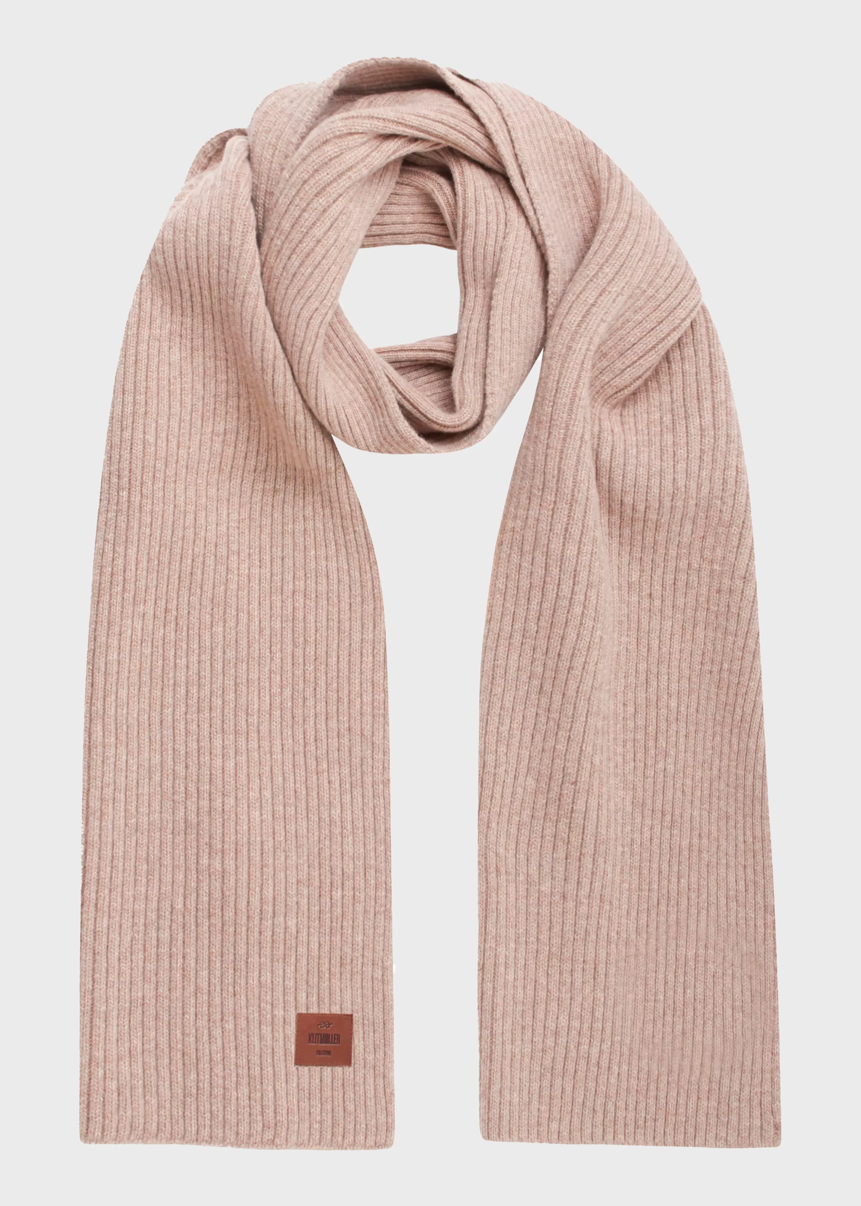 Klitmoller Collective Heavy rib scarf - Sand- Accessories