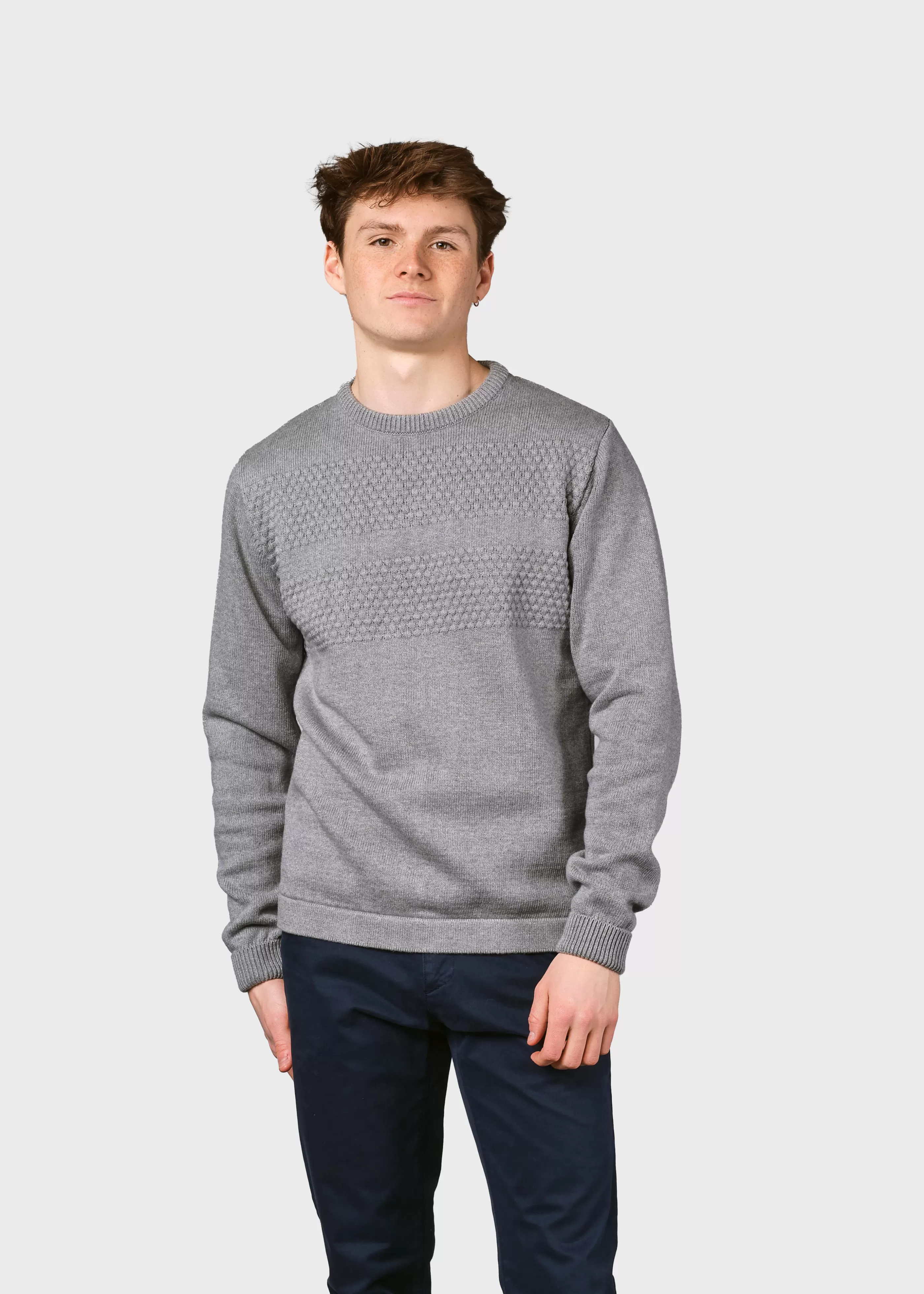 Klitmoller Collective Herbert knit - Light grey- Strick