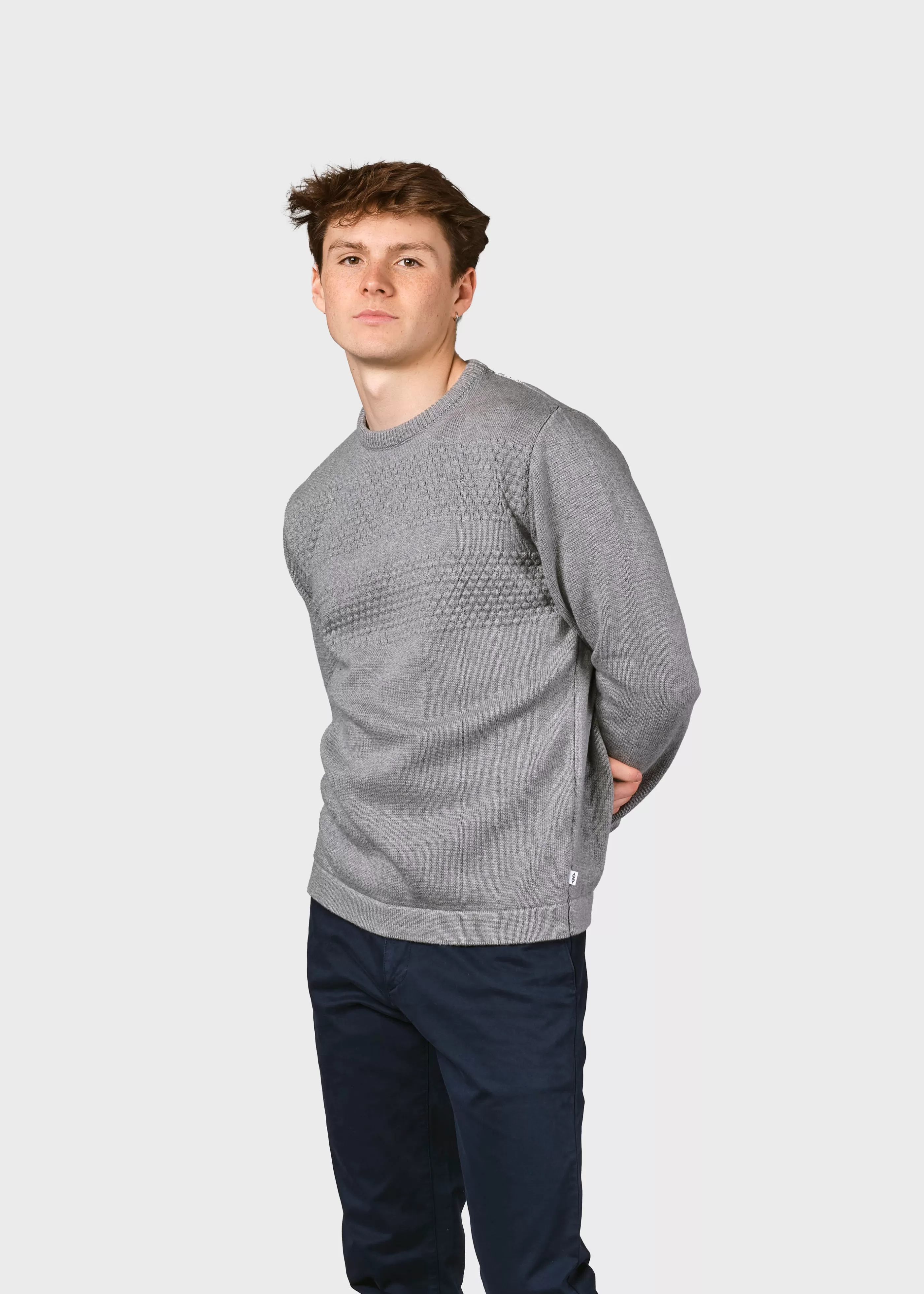 Klitmoller Collective Herbert knit - Light grey- Strick