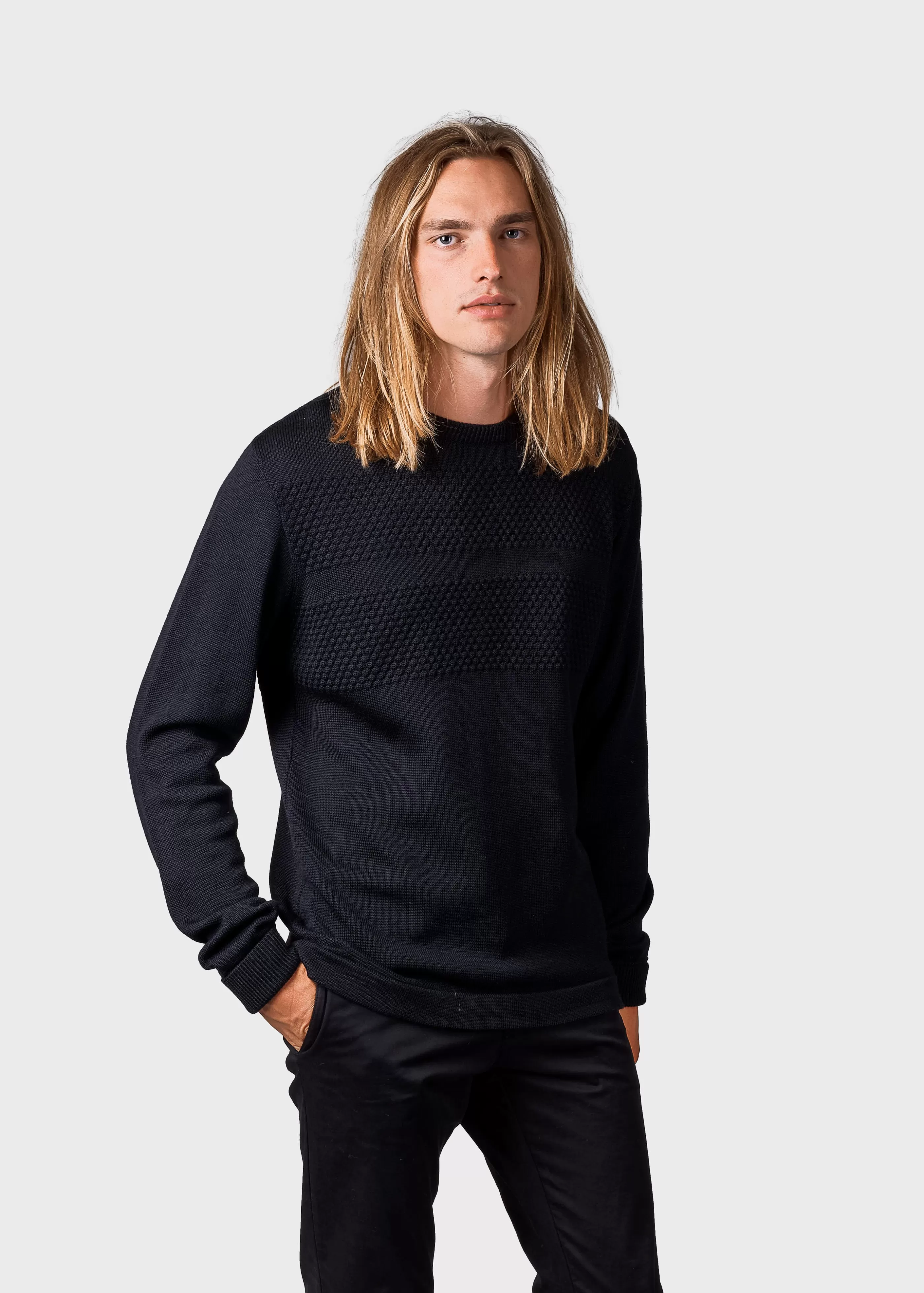 Klitmoller Collective Johan knit - Black- Strick