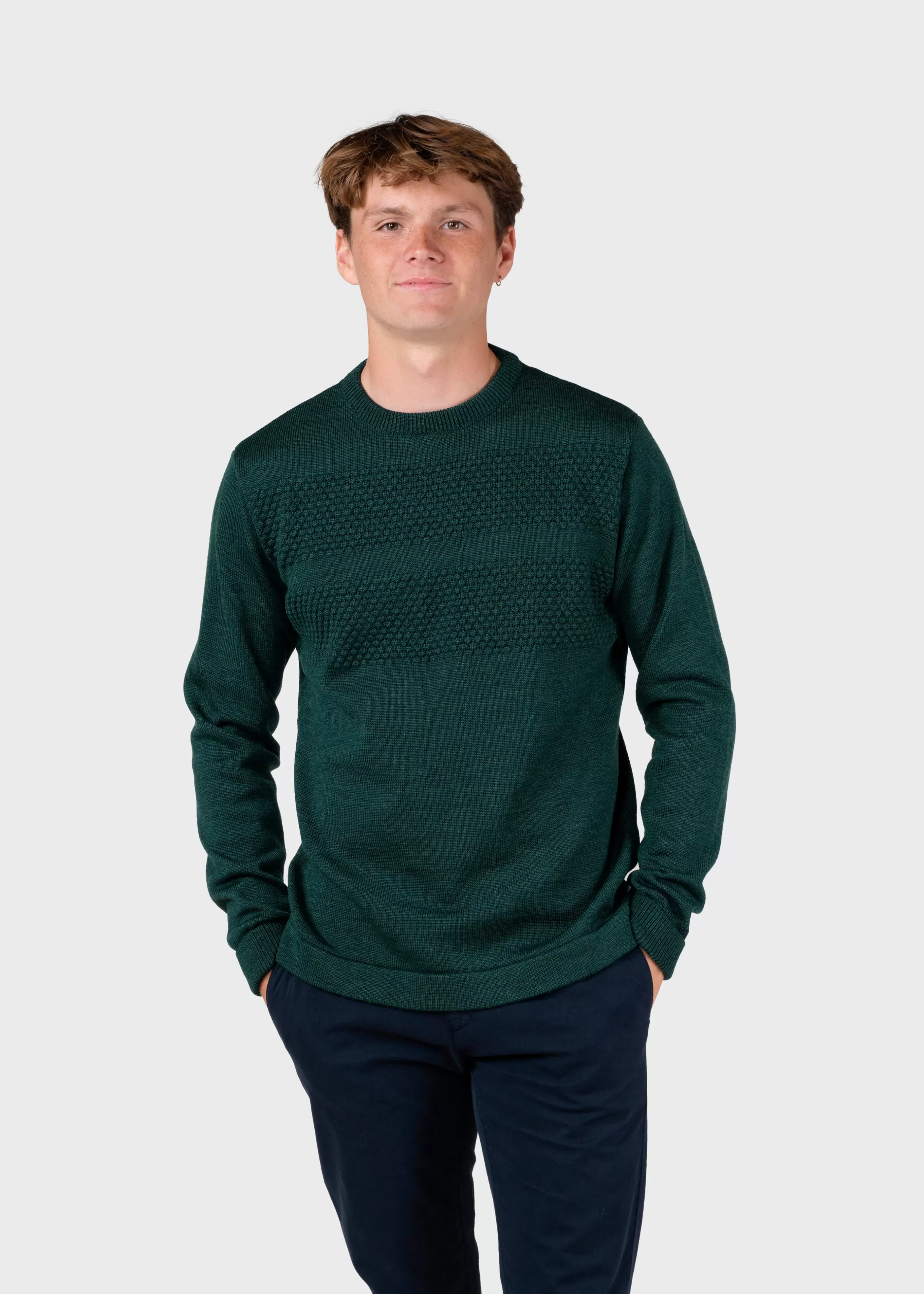 Klitmoller Collective Johan knit - Moss Green- Strick