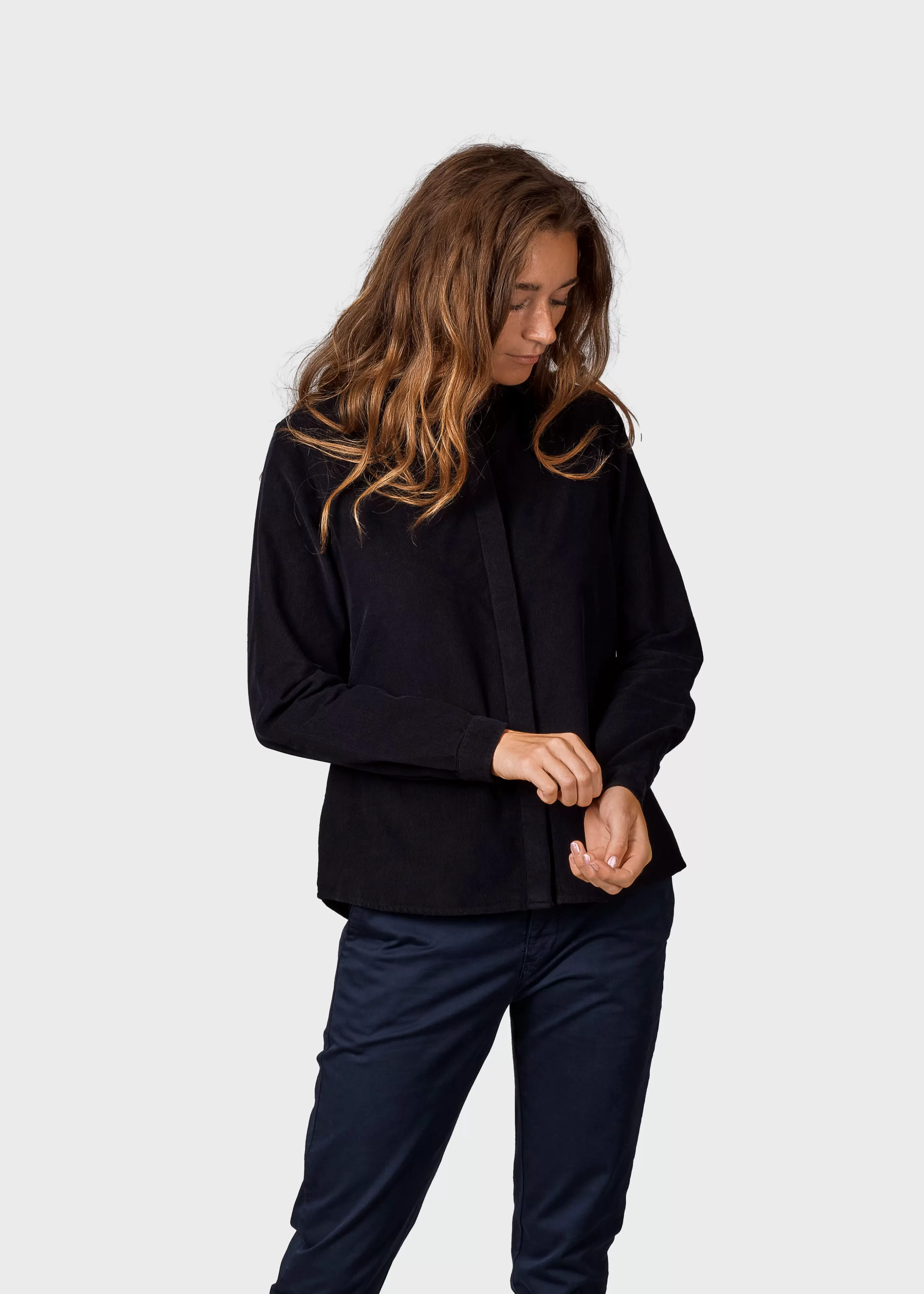 Klitmoller Collective Julie corduroy shirt - Black- Hemden