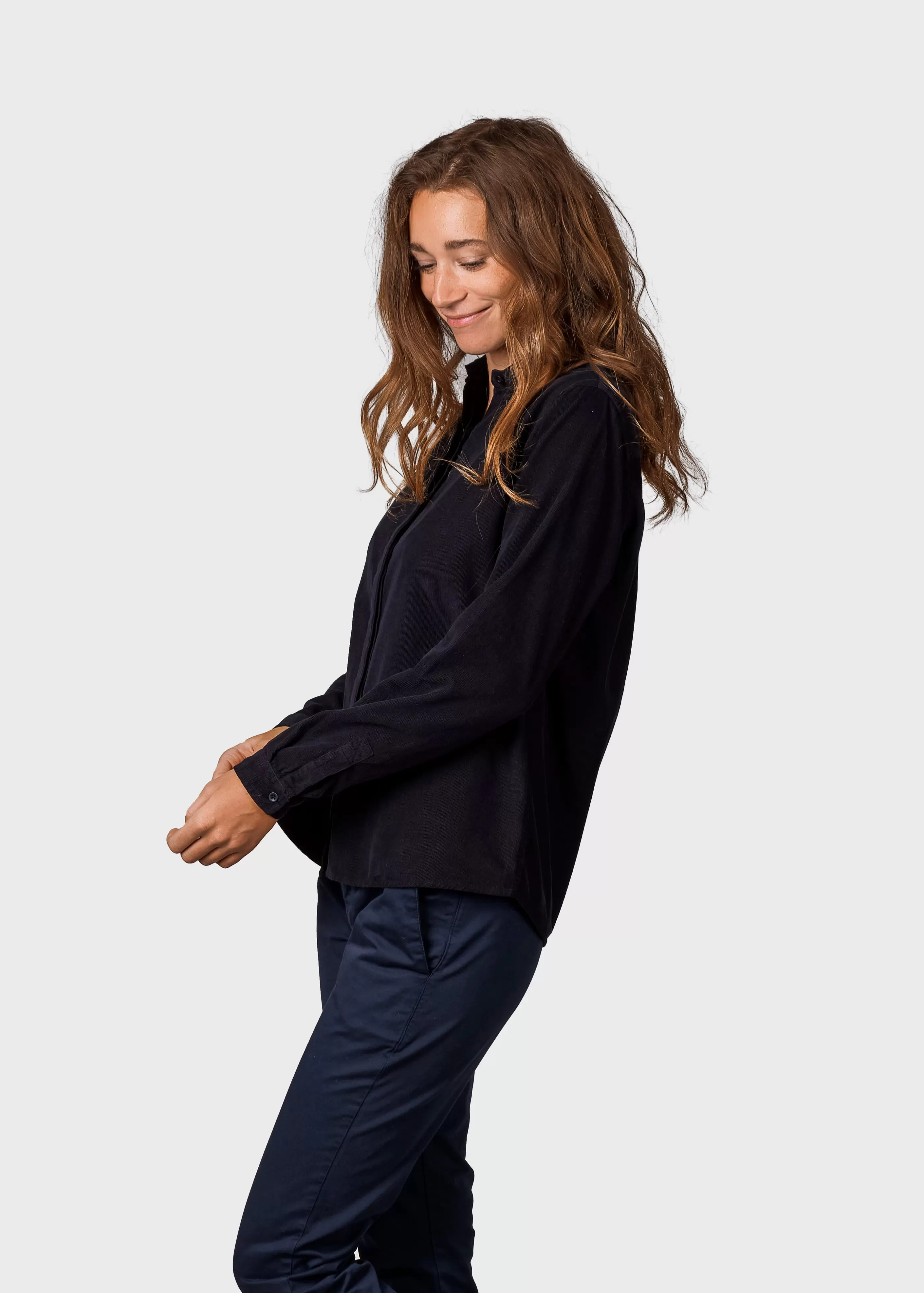 Klitmoller Collective Julie corduroy shirt - Black- Hemden