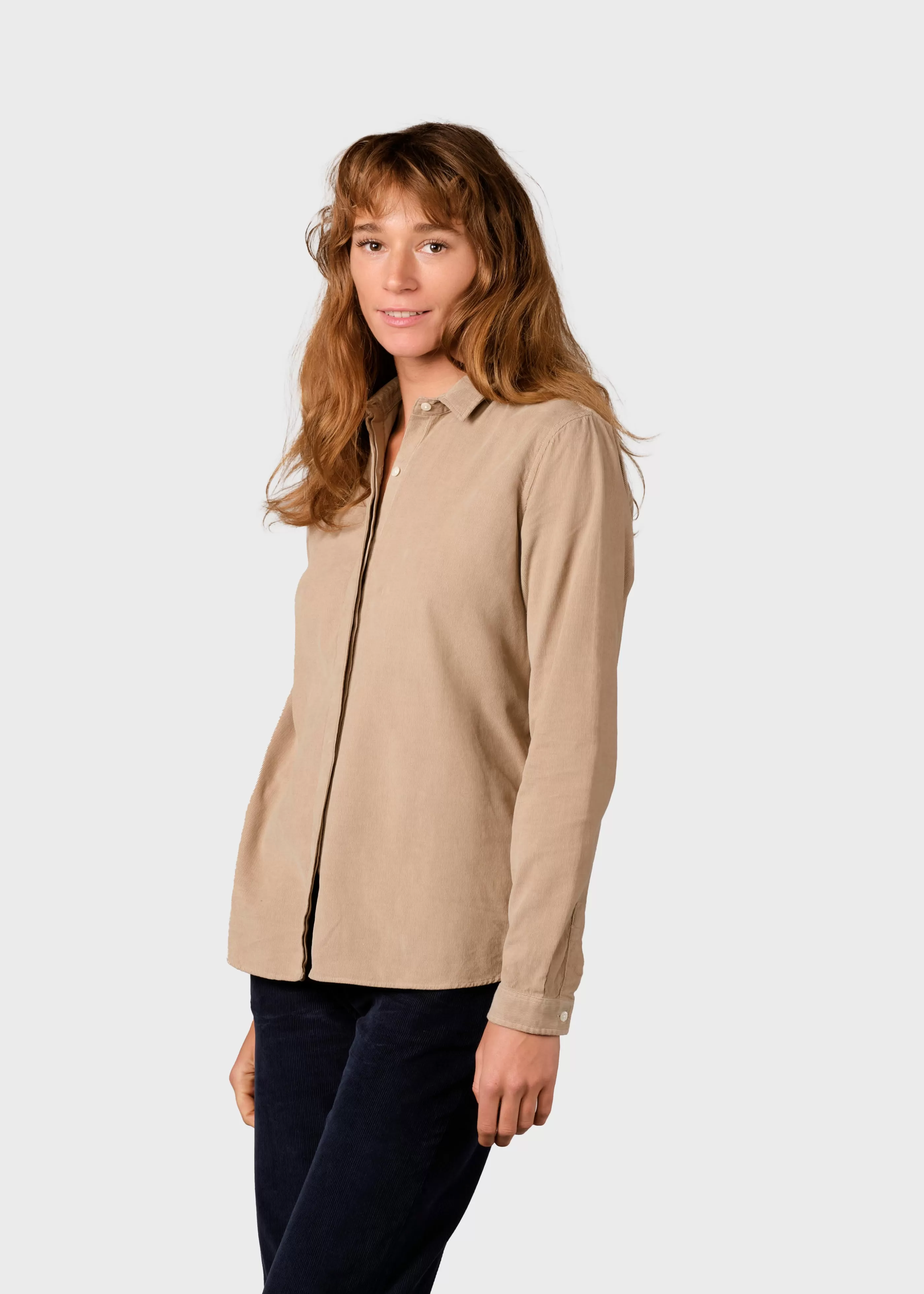 Klitmoller Collective Julie corduroy shirt - Sand- Hemden