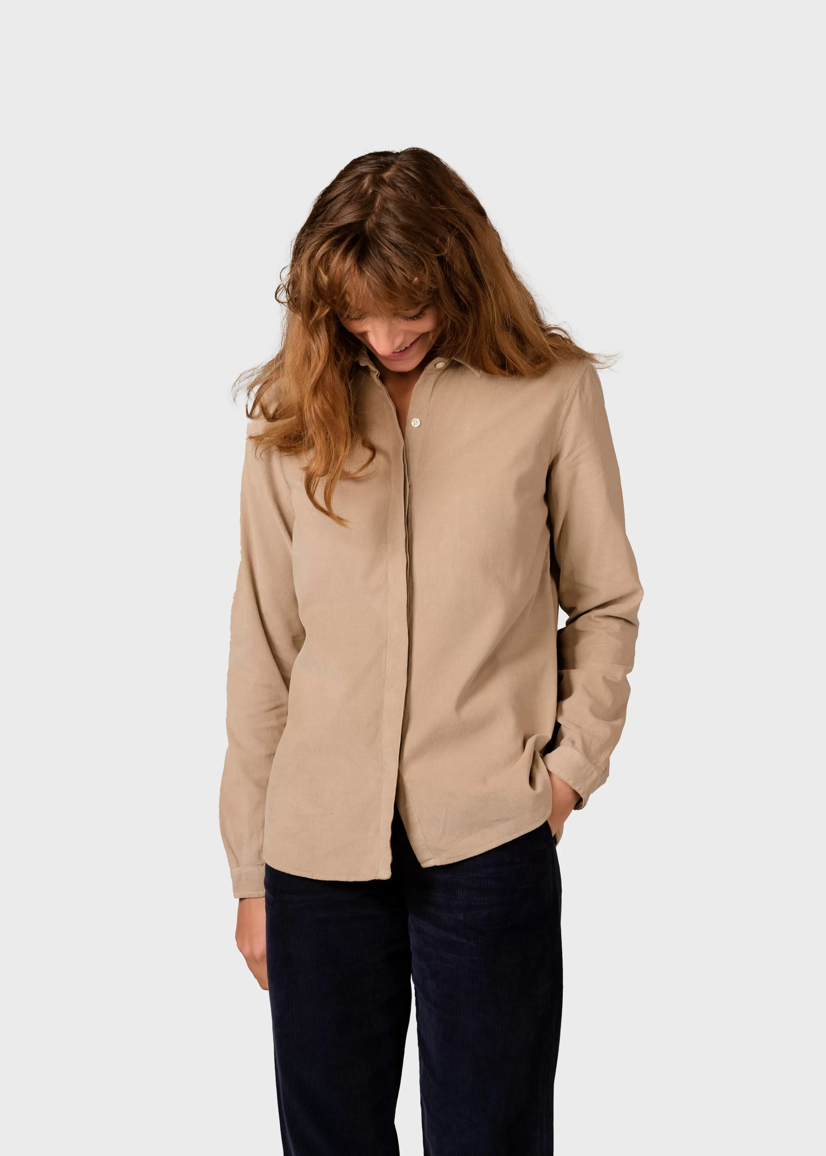 Klitmoller Collective Julie corduroy shirt - Sand- Hemden