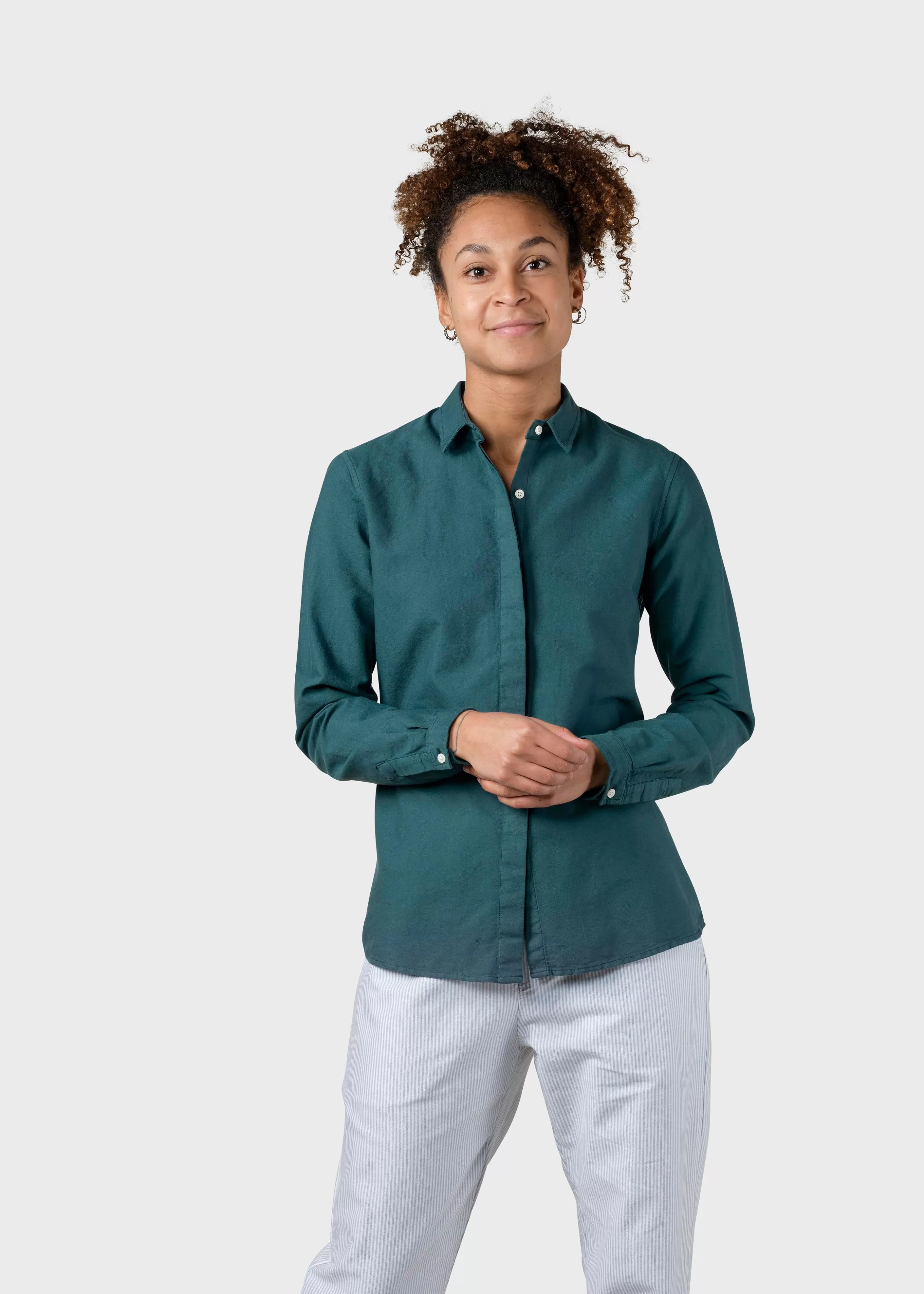 Klitmoller Collective Julie shirt - Moss Green- Hemden