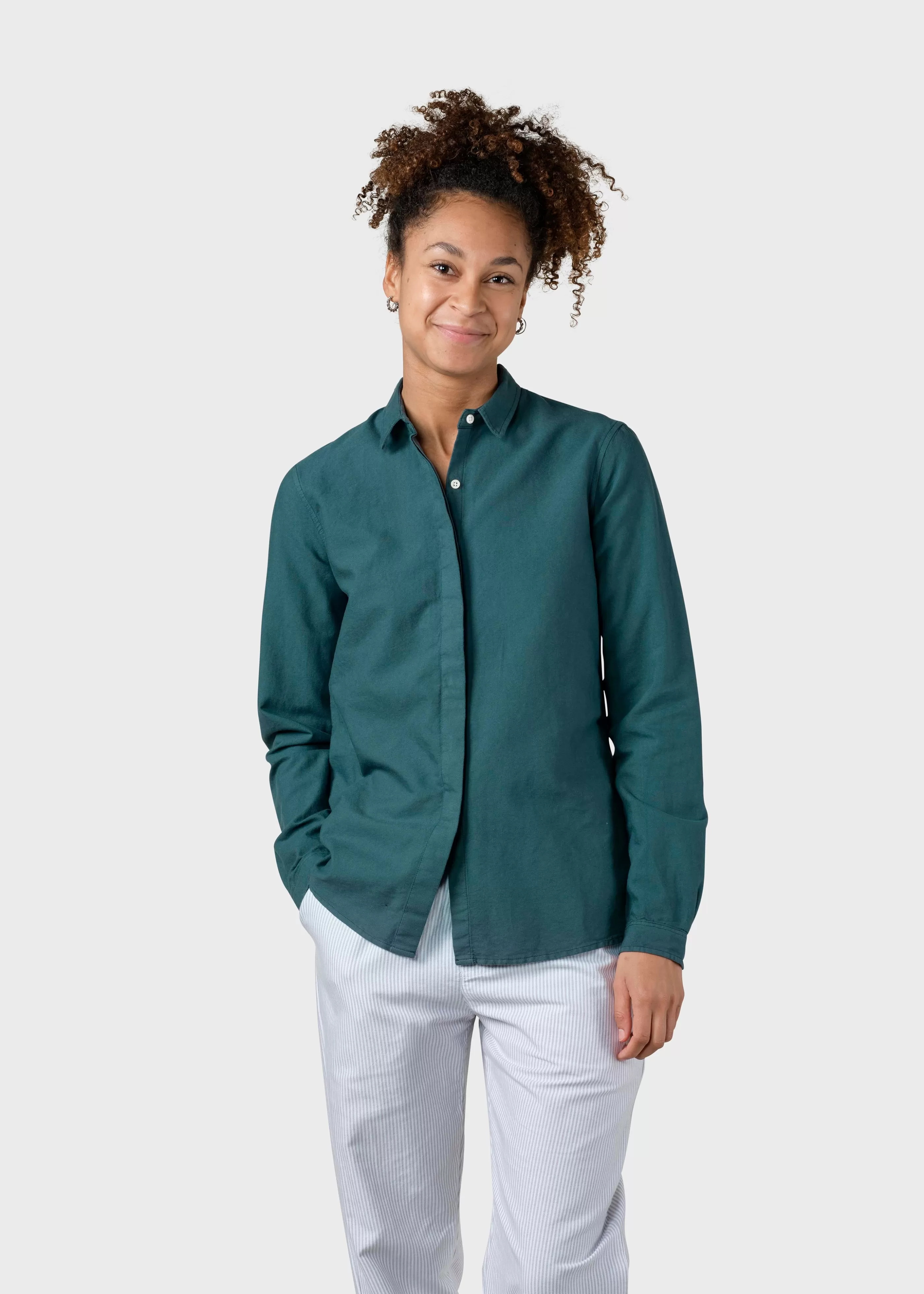 Klitmoller Collective Julie shirt - Moss Green- Hemden