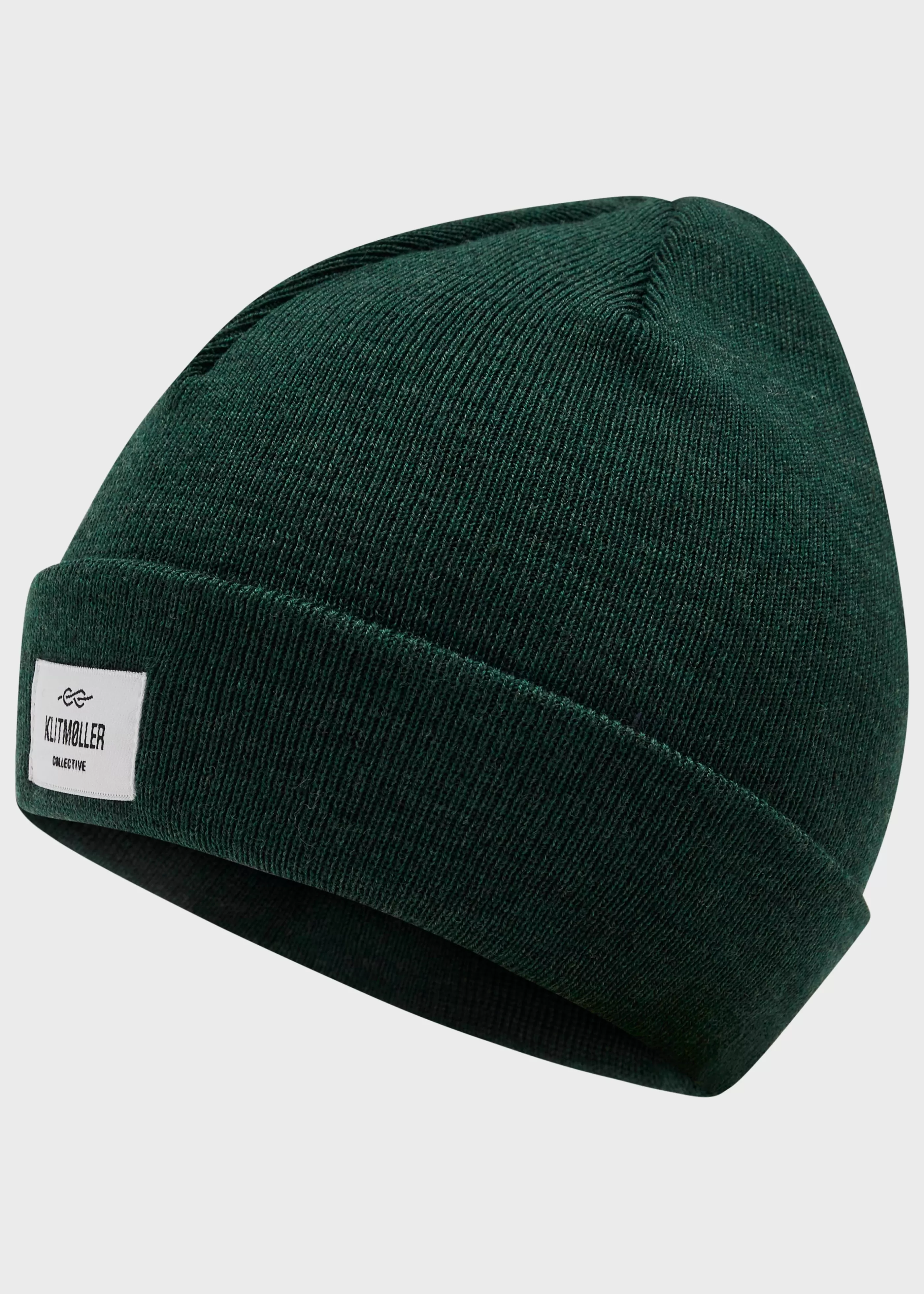 Klitmoller Collective Kids fine merino beanie - Moss Green- Accessories