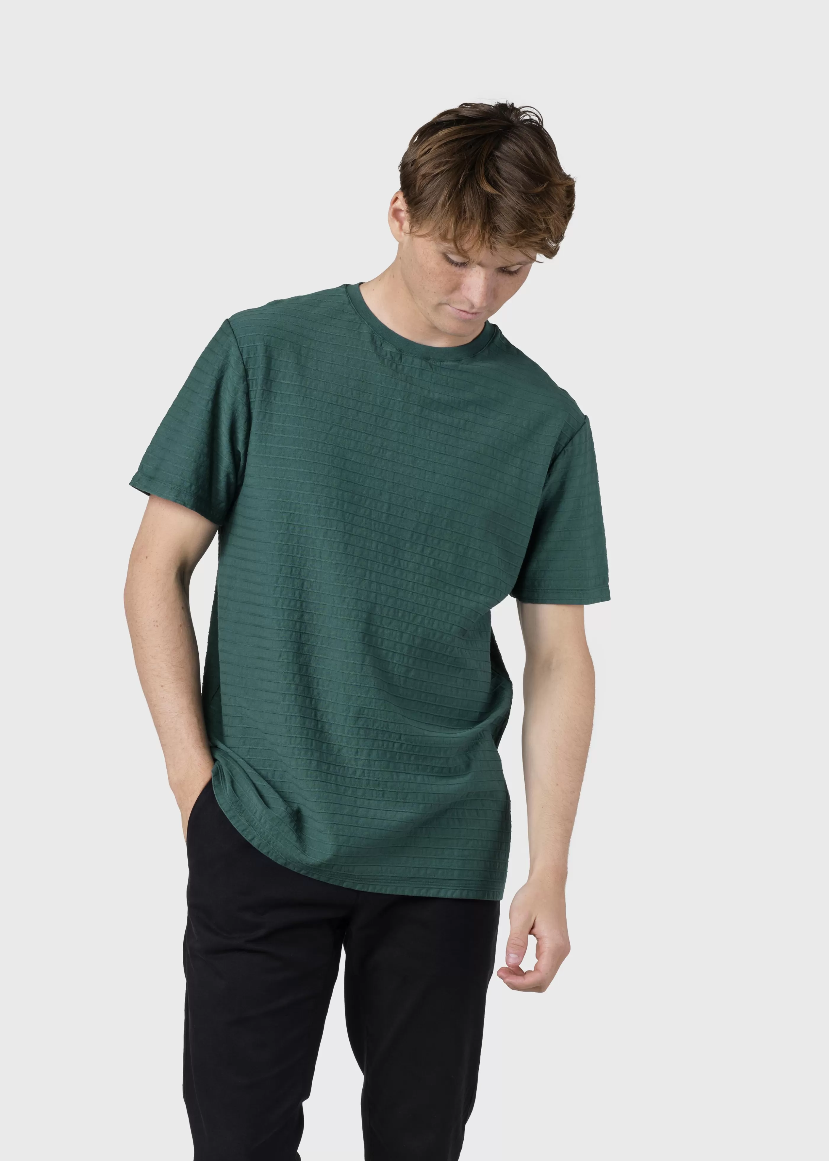 Klitmoller Collective Lauge tee - Moss Green- T-shirts