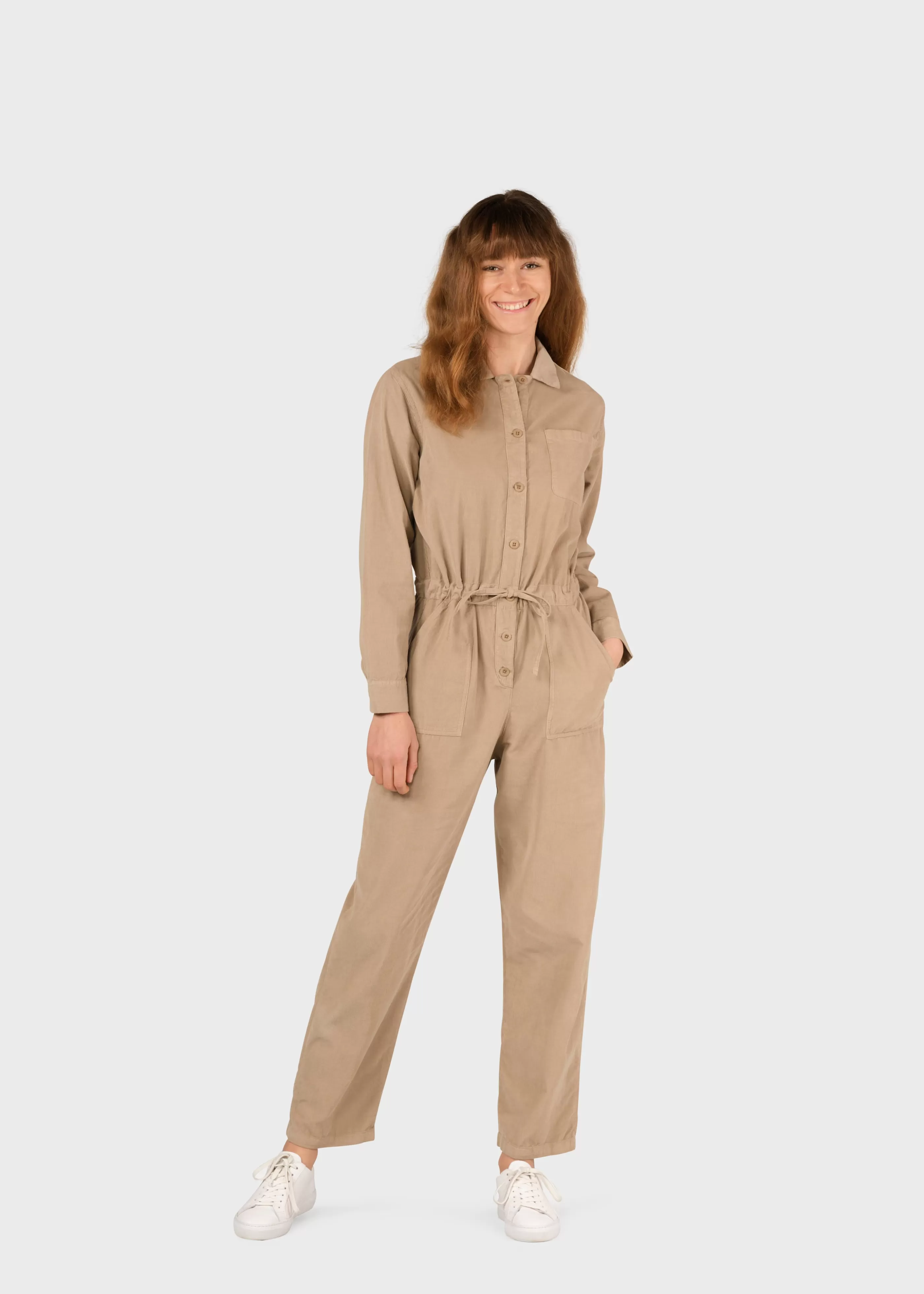 Klitmoller Collective Lena corduroy jumpsuit - Sand- Jumpsuits