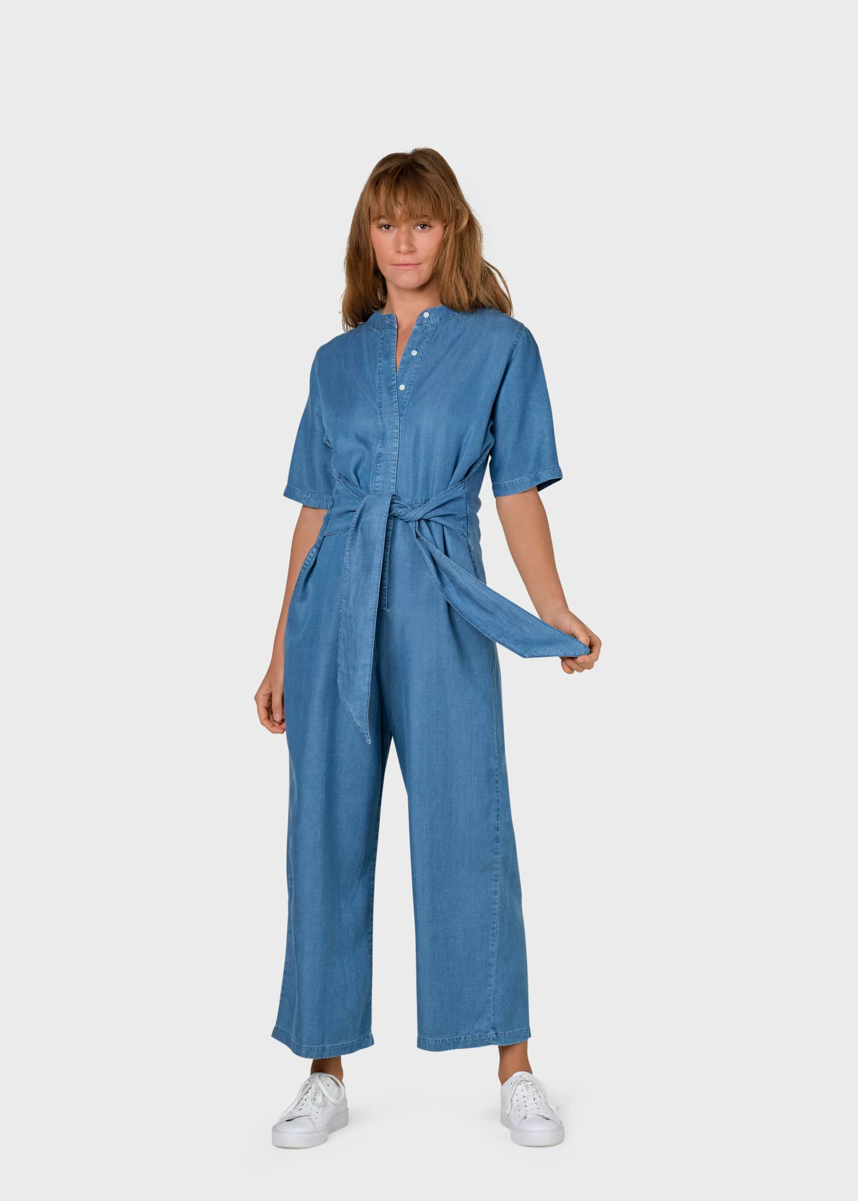 Klitmoller Collective Limona jumpsuit - Bleachwashed chambrey- Jumpsuits