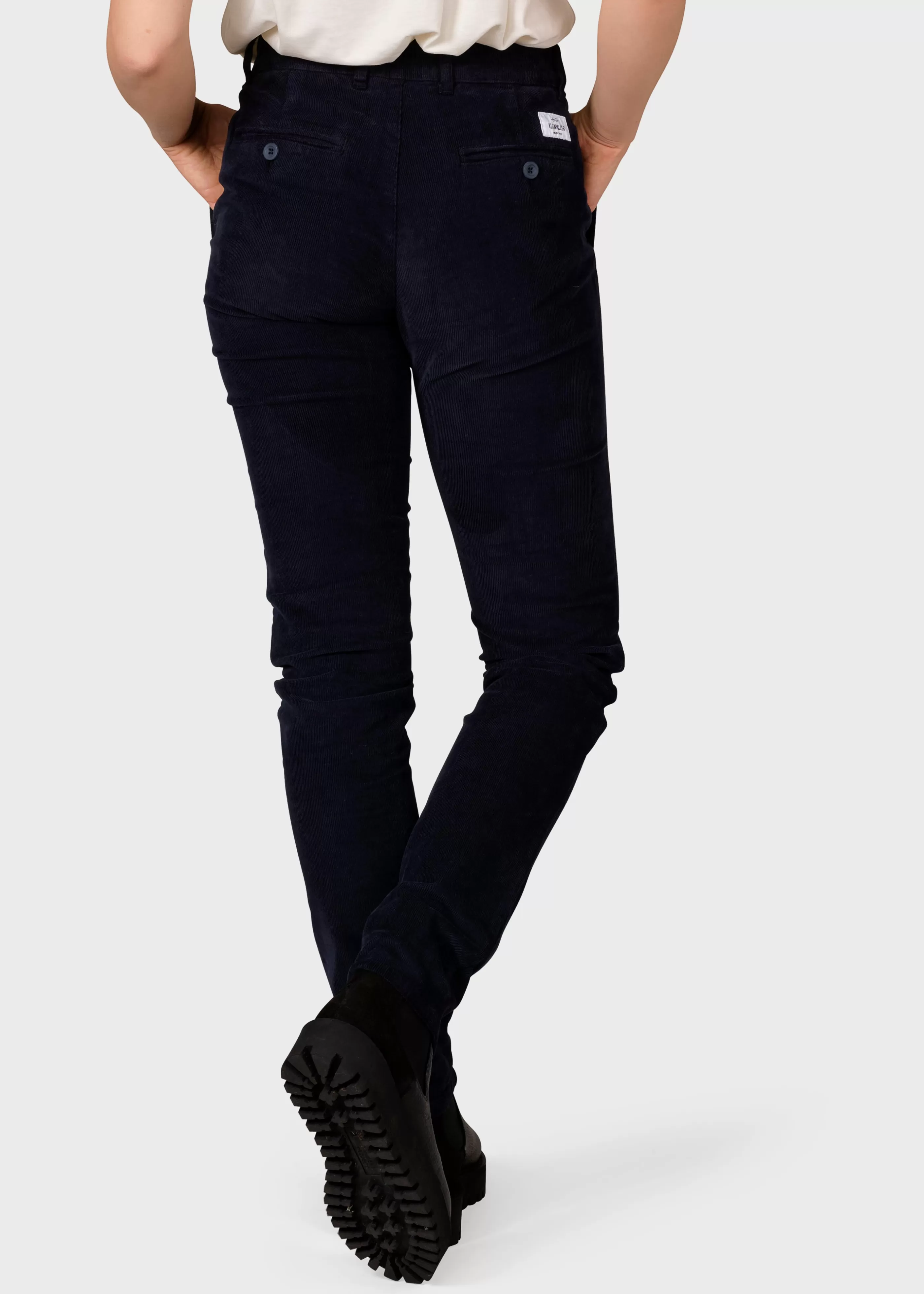 Klitmoller Collective Liv corduroy pant - Navy- Hosen