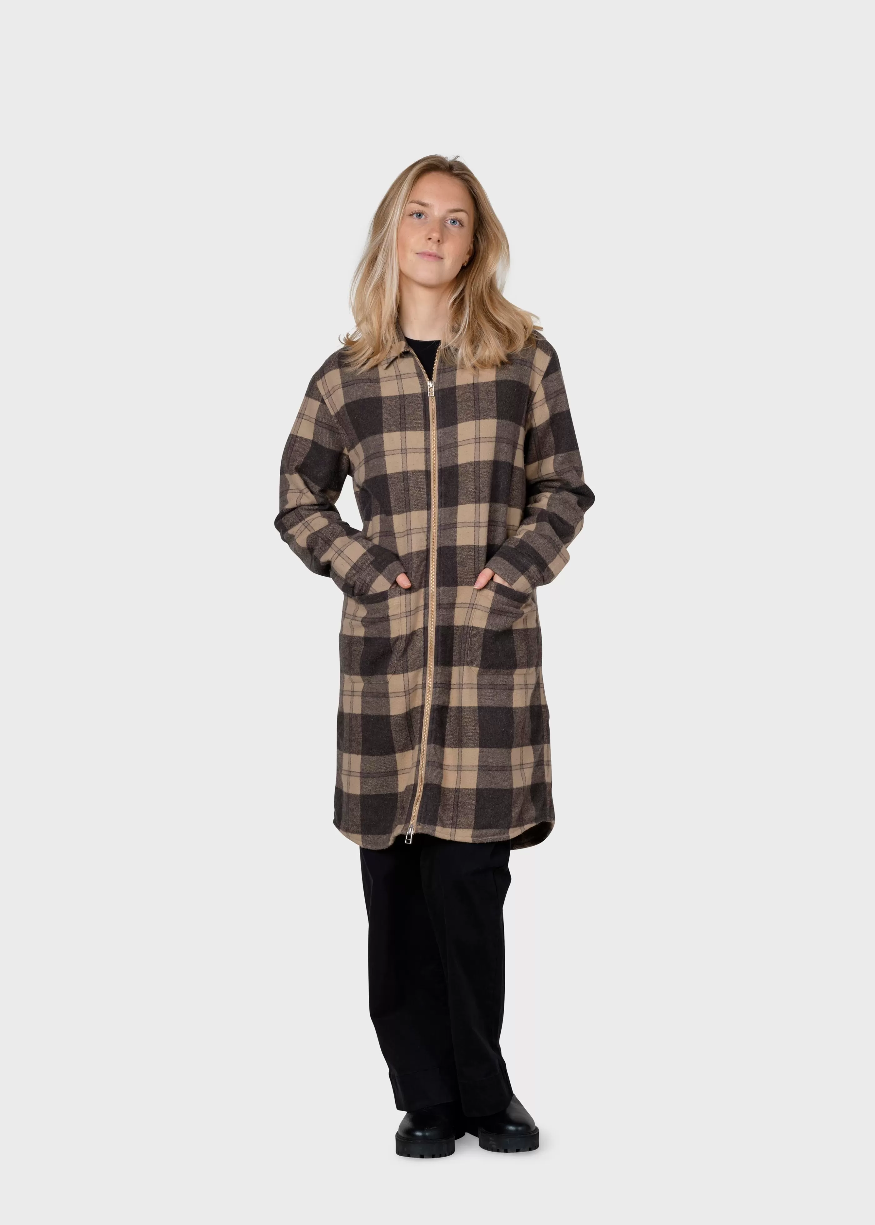 Klitmoller Collective Lolly checked overshirt - - Jacken