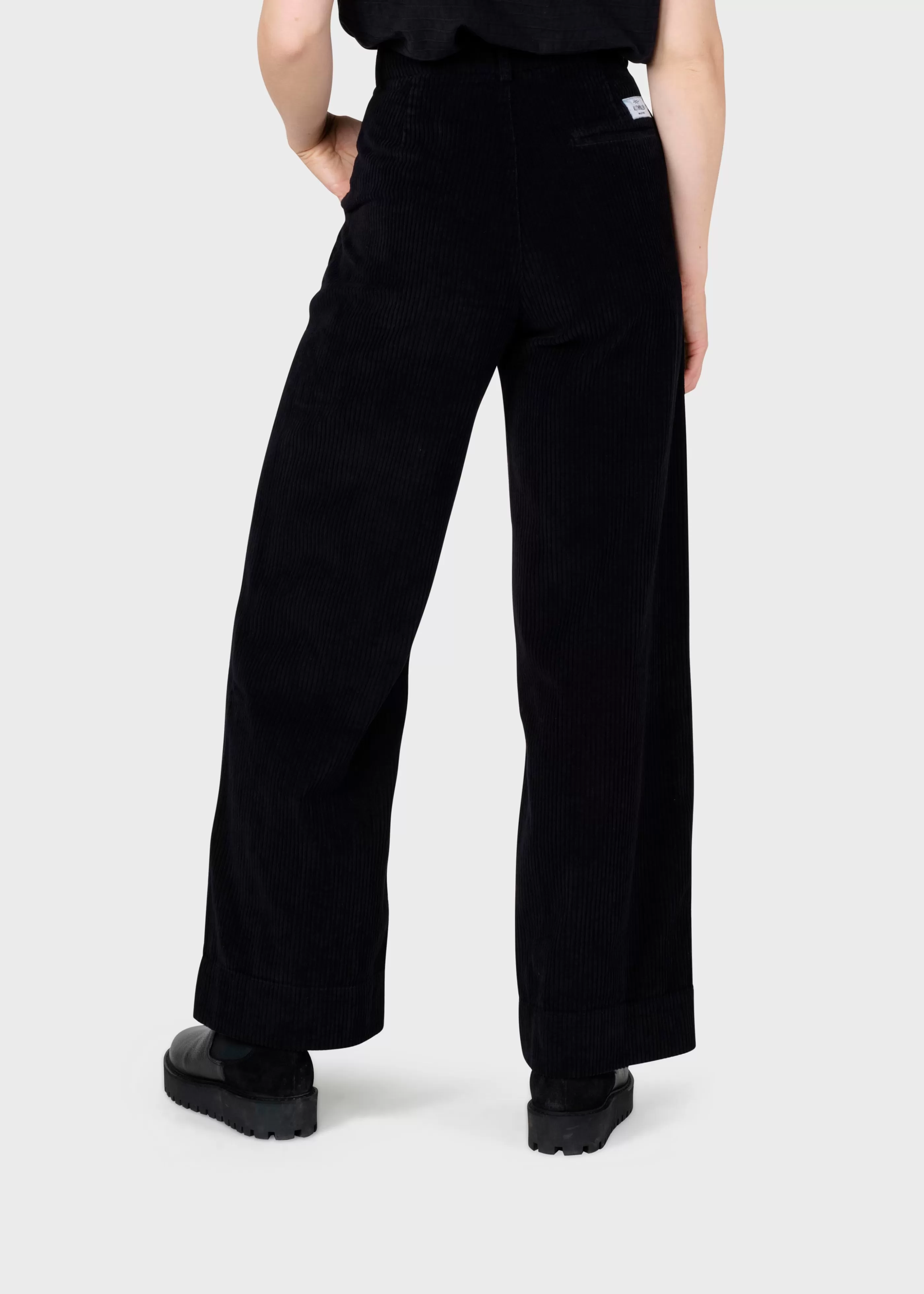 Klitmoller Collective Lydia jumbo corduroy pant - Black- Hosen