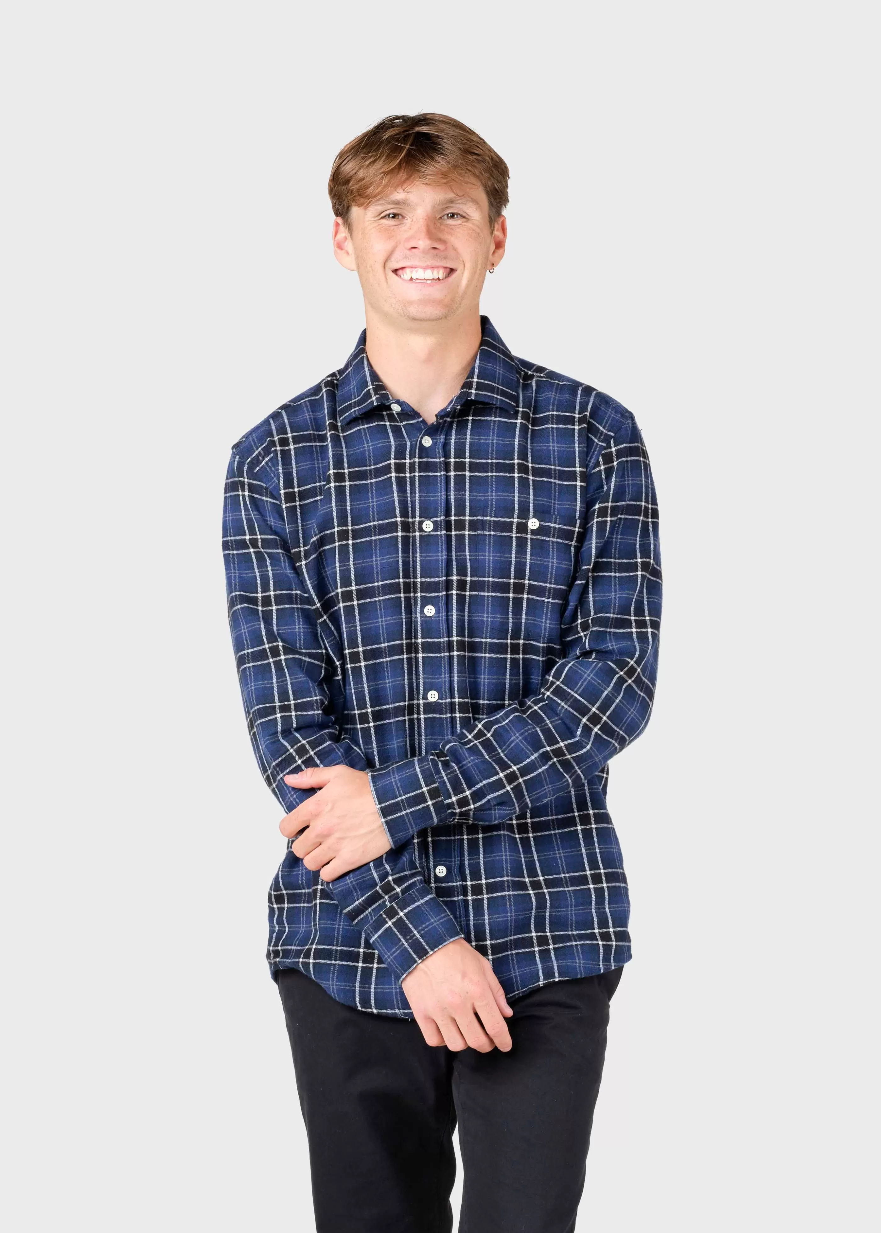 Klitmoller Collective Manny shirt - Blue tones- Hemden