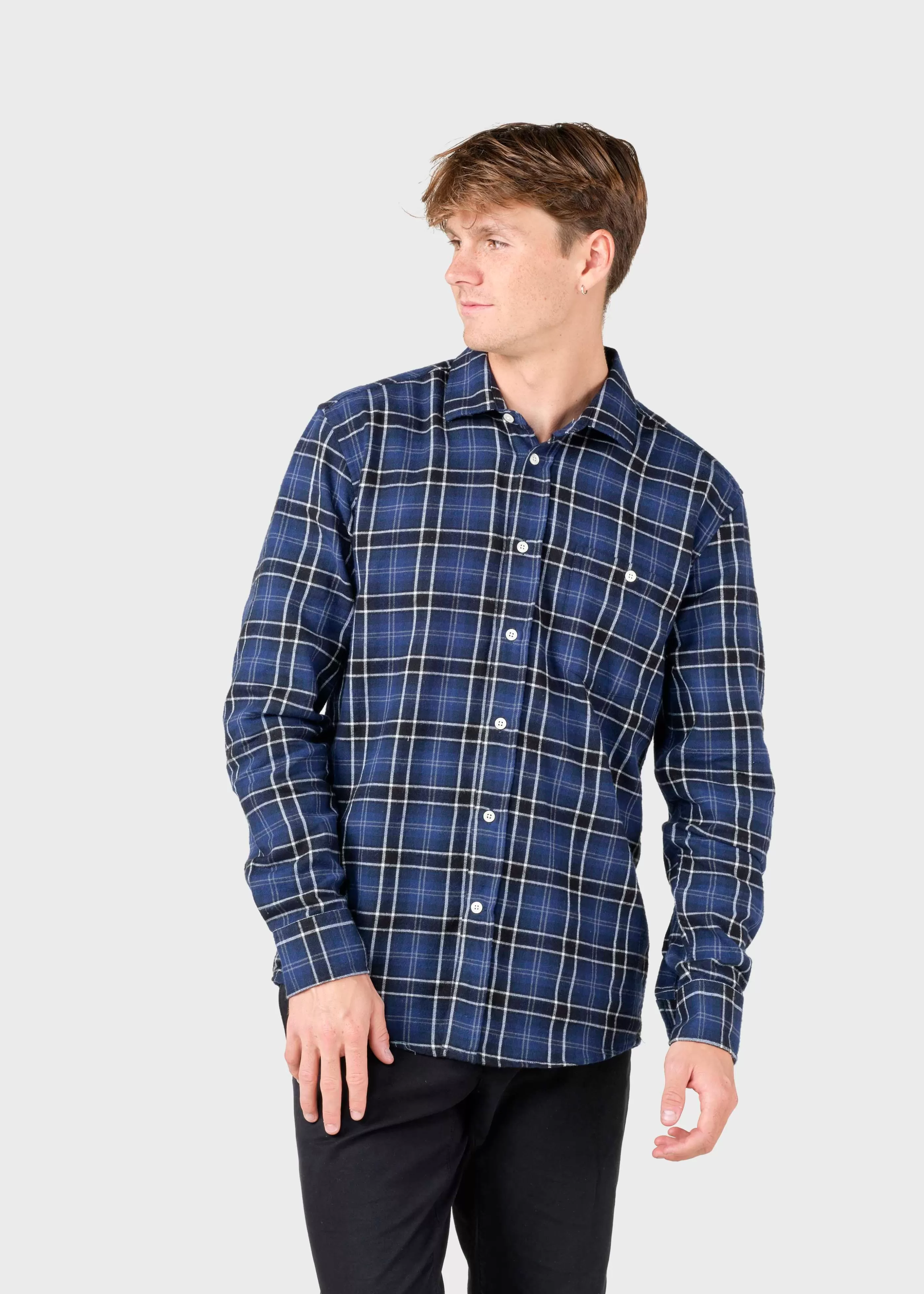 Klitmoller Collective Manny shirt - Blue tones- Hemden