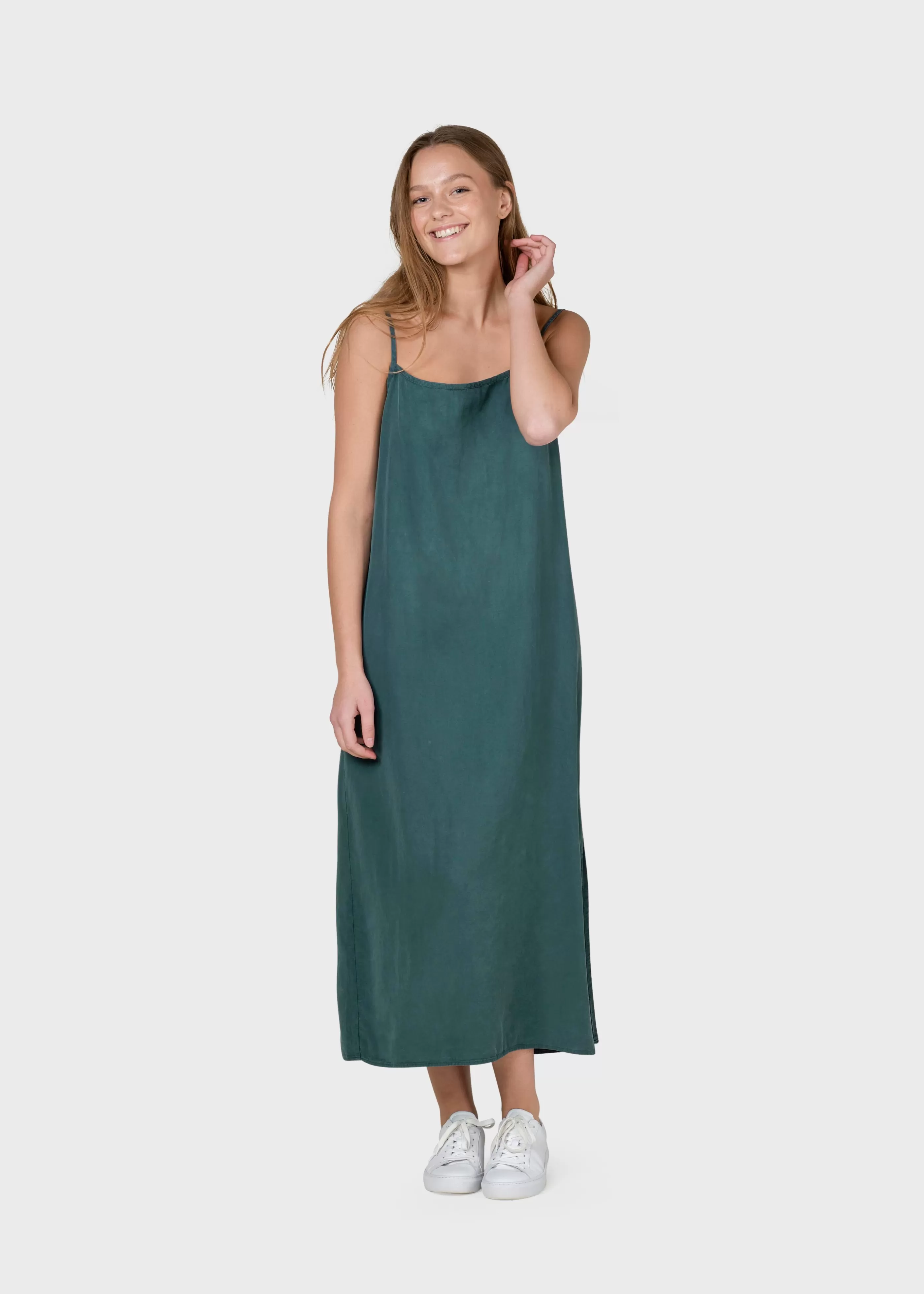 Klitmoller Collective Manuella dress - Moss Green- Kleider