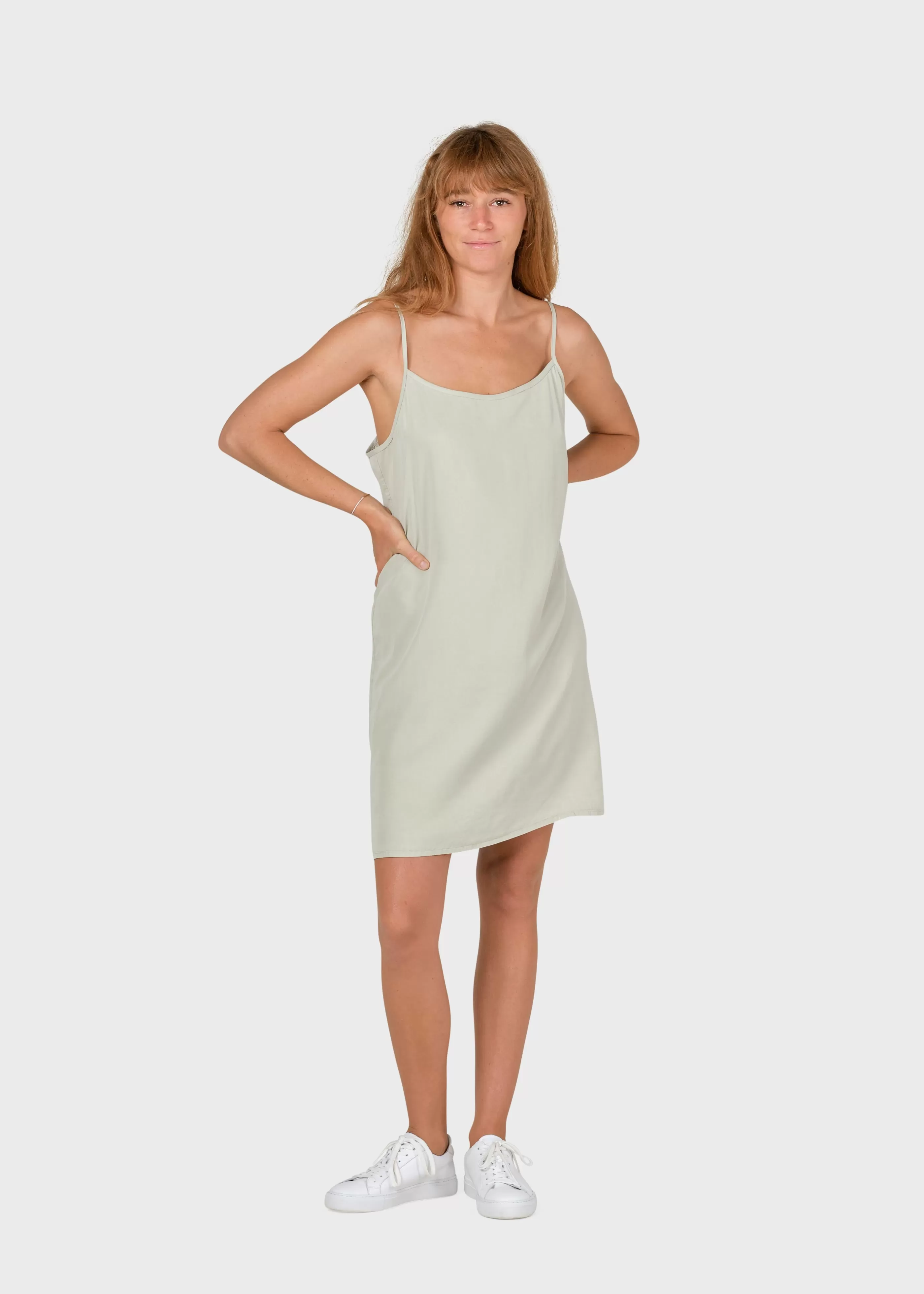 Klitmoller Collective Manuella short dress - Sage- Kleider