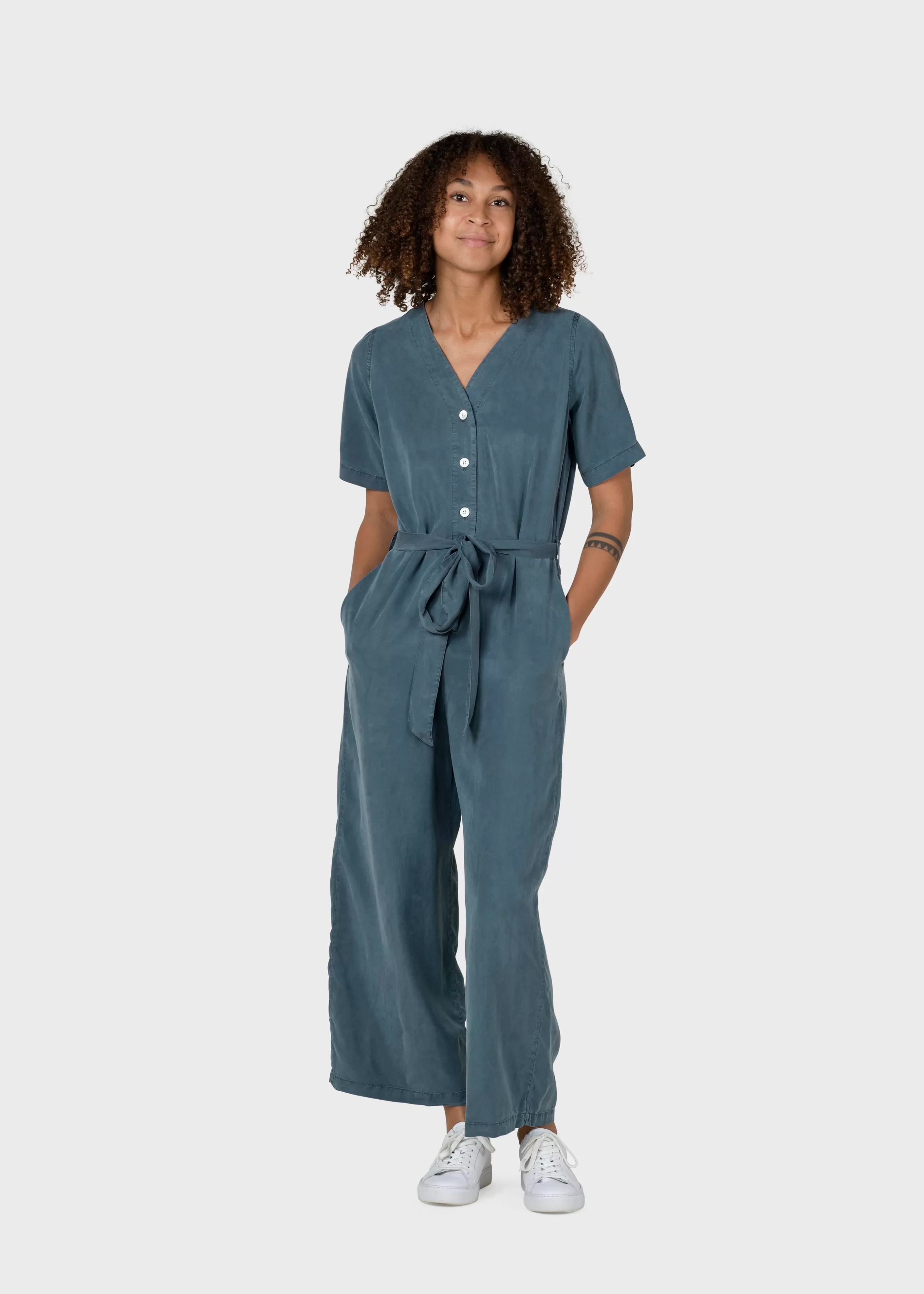 Klitmoller Collective Marna jumpsuit - Moss Green- Jumpsuits