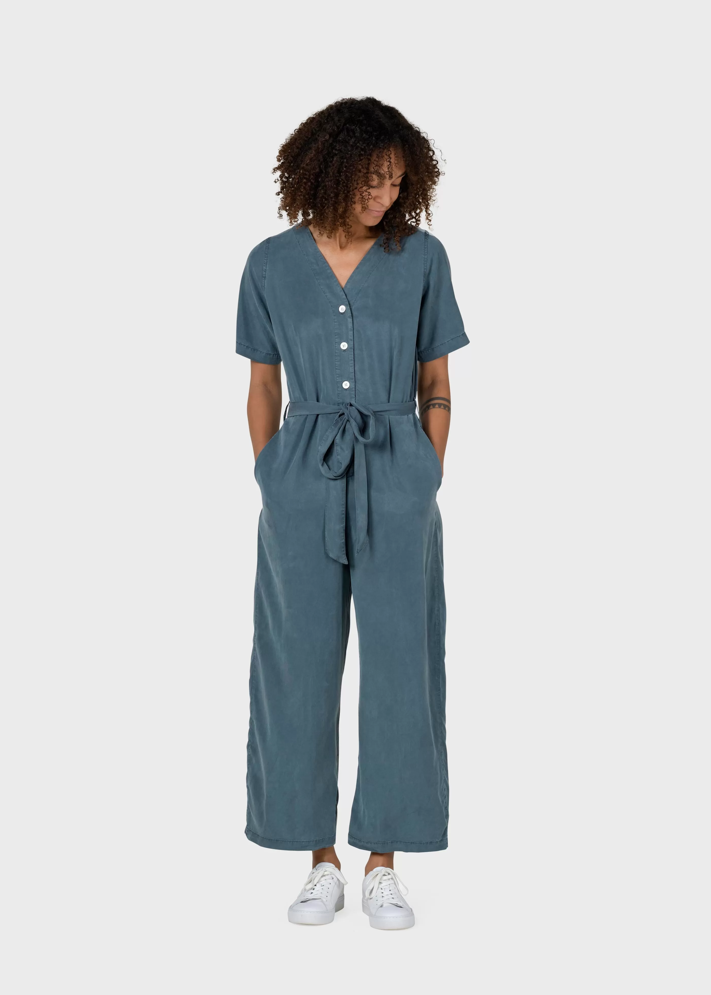 Klitmoller Collective Marna jumpsuit - Moss Green- Jumpsuits