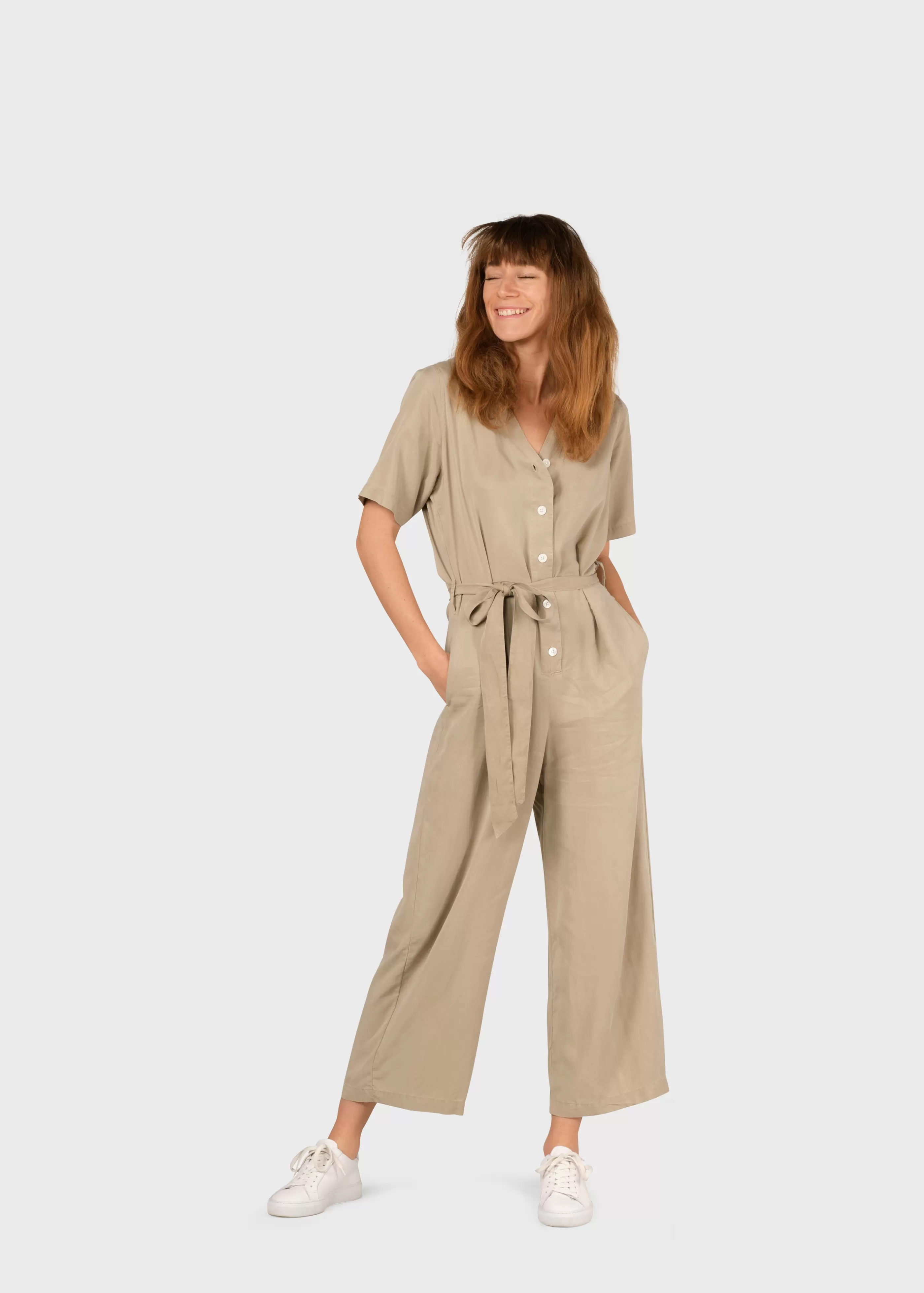 Klitmoller Collective Marna jumpsuit - Sand- Jumpsuits