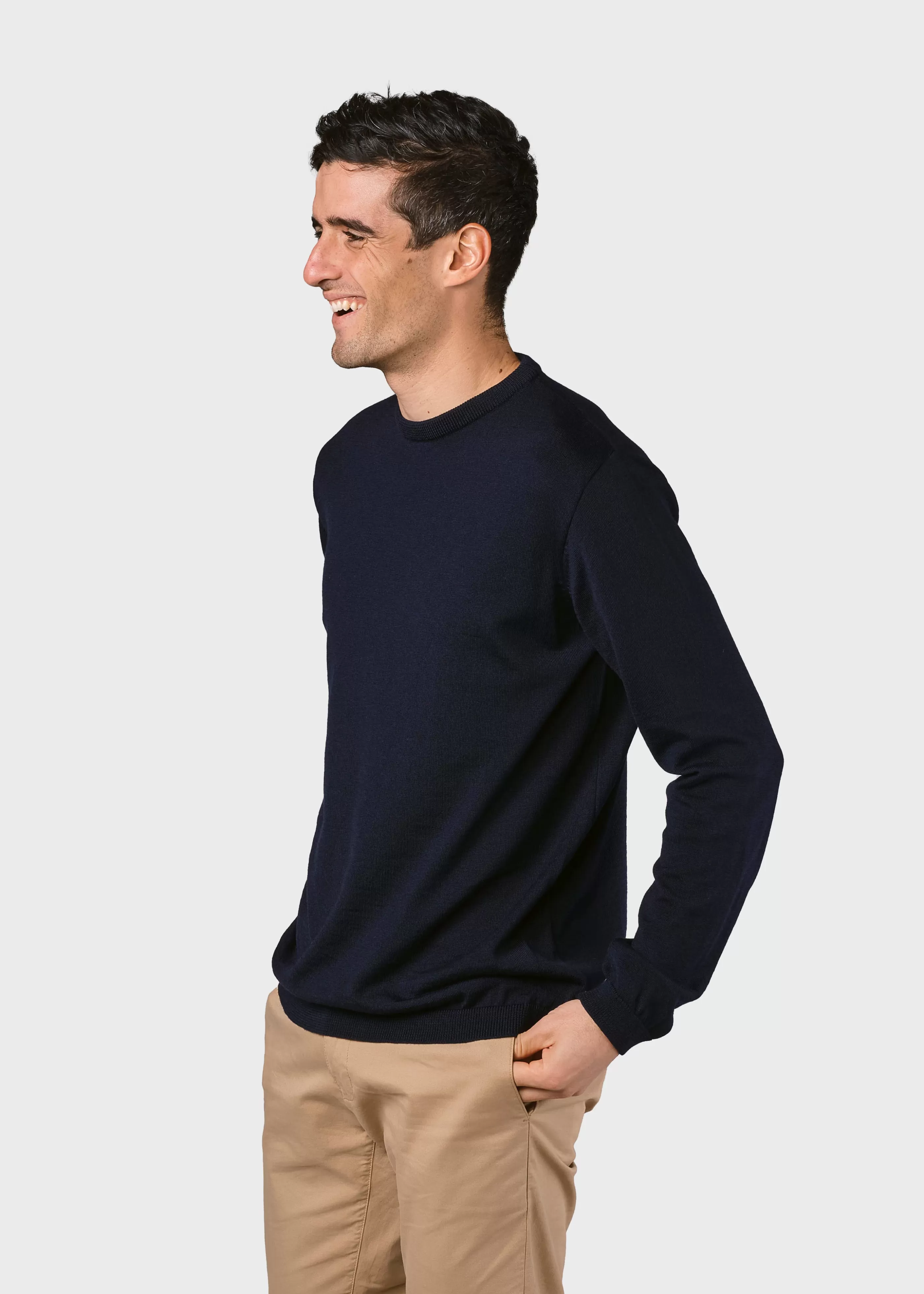 Klitmoller Collective Mens basic merino knit - - Strick