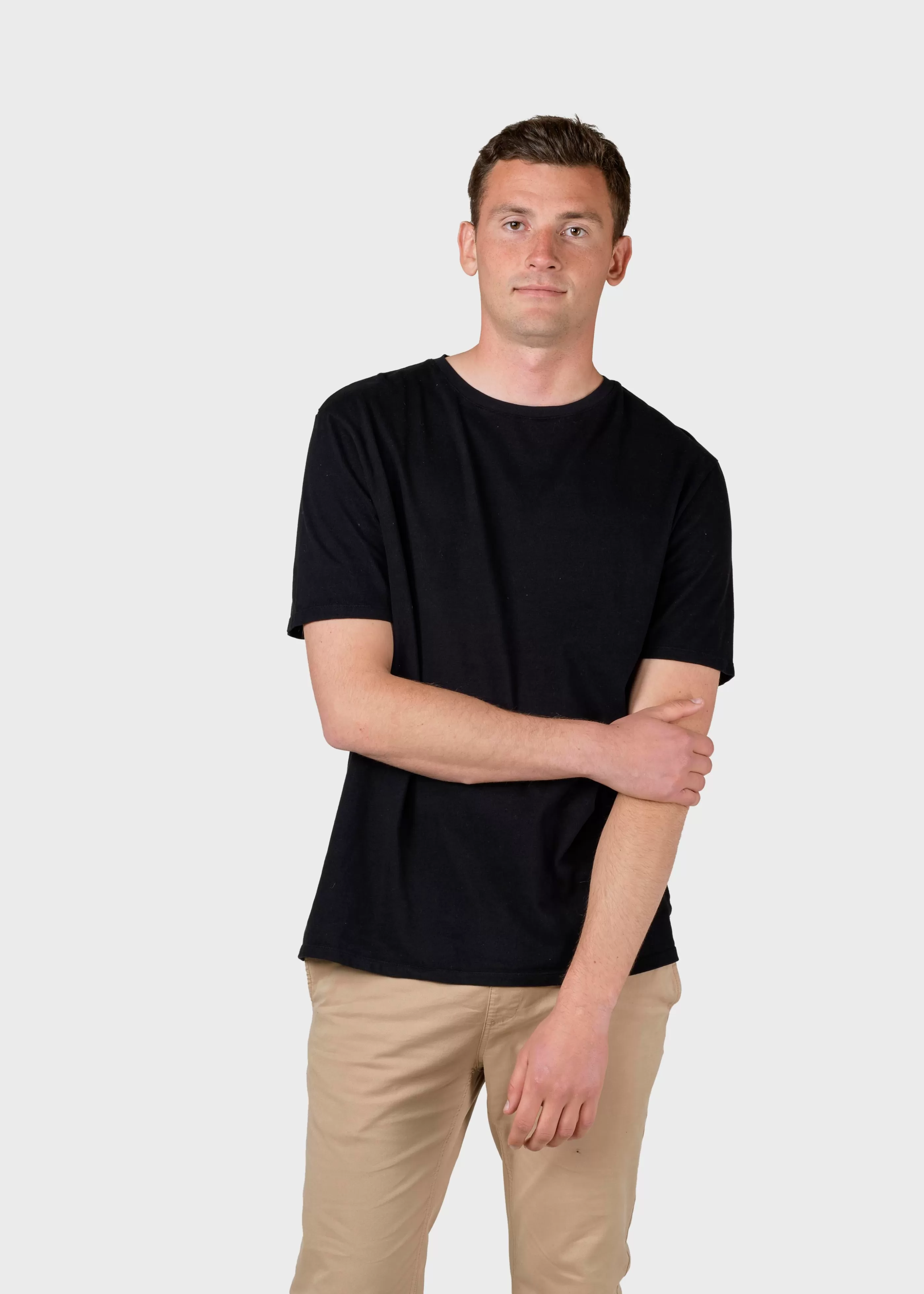 Klitmoller Collective Mens boxy tee - Black- T-shirts