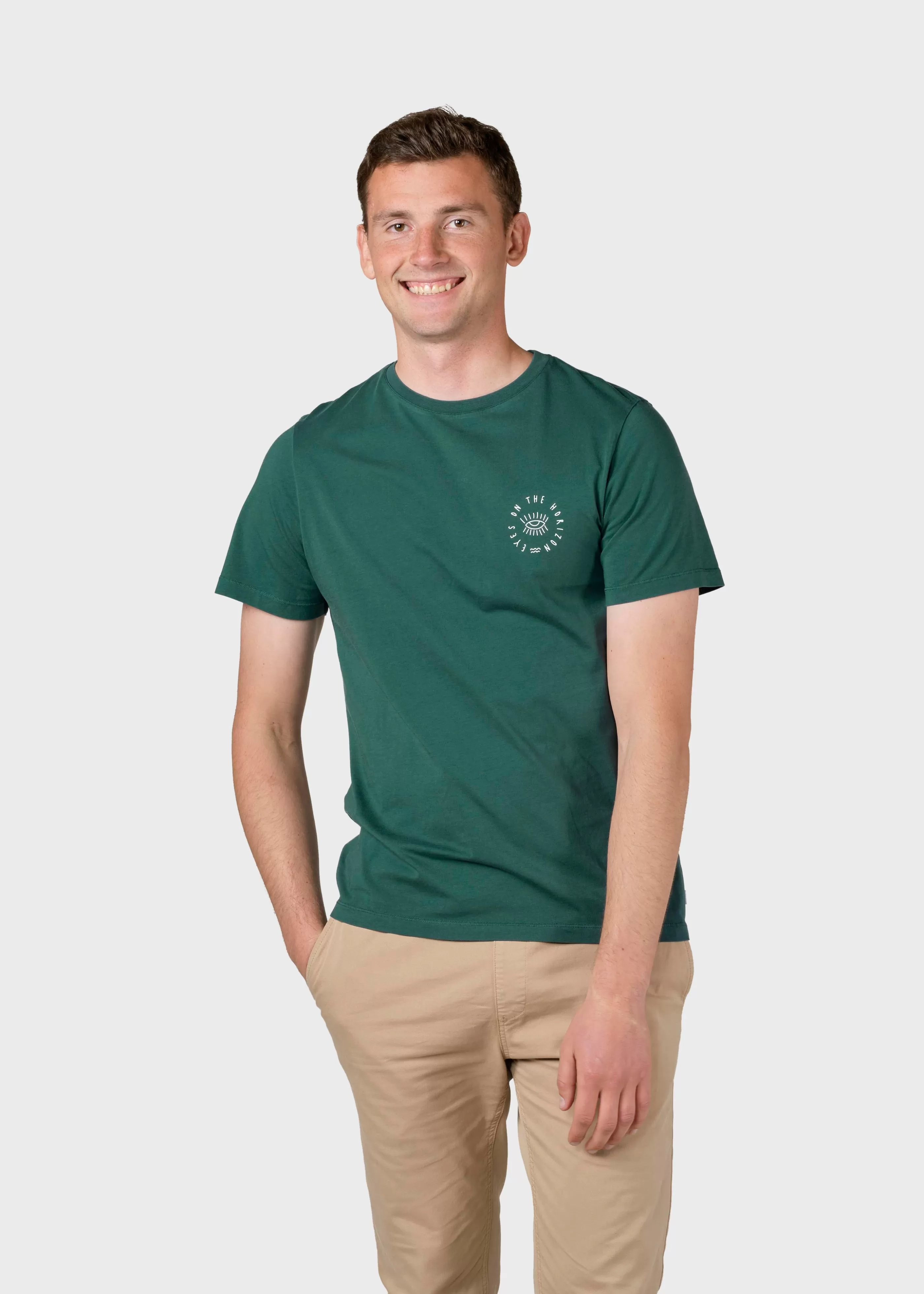 Klitmoller Collective Mico tee - Moss Green- T-shirts