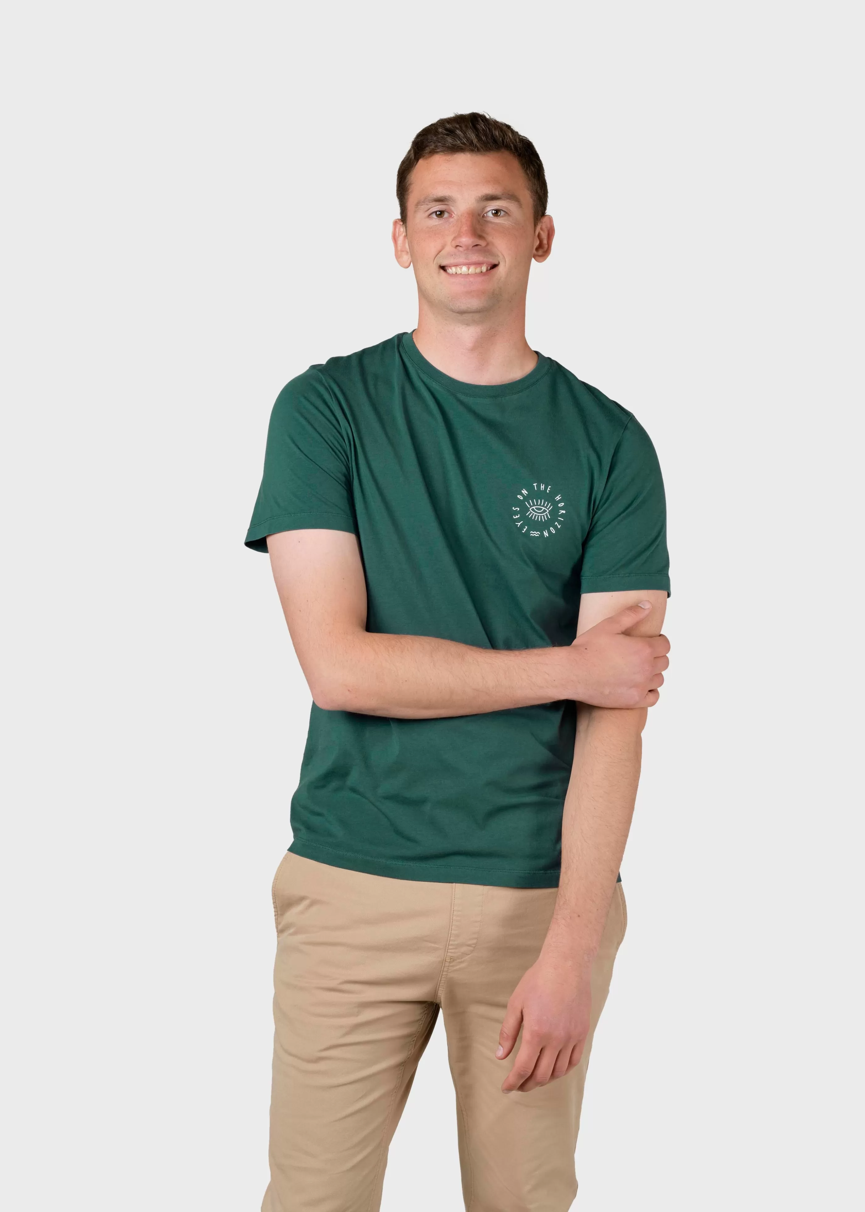 Klitmoller Collective Mico tee - Moss Green- T-shirts