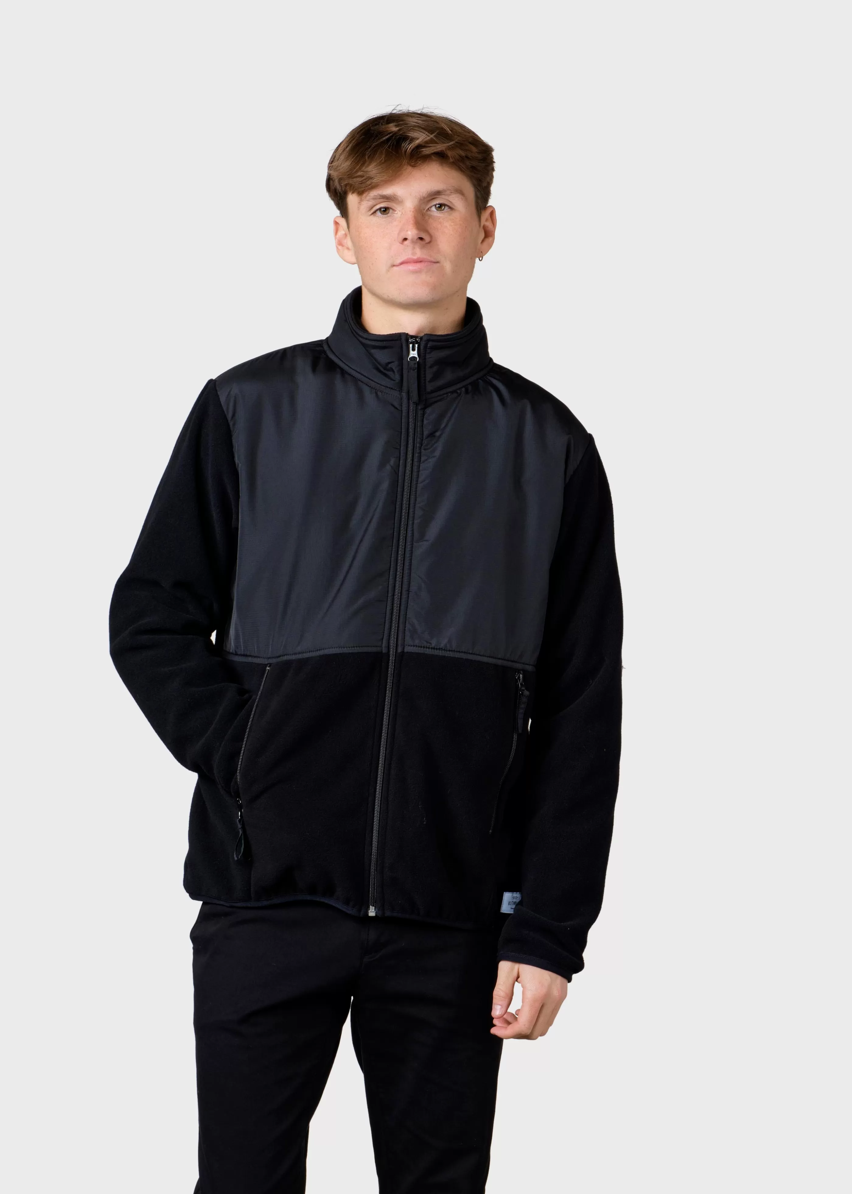 Klitmoller Collective Midi fleece jacket - Black/black- Fleece