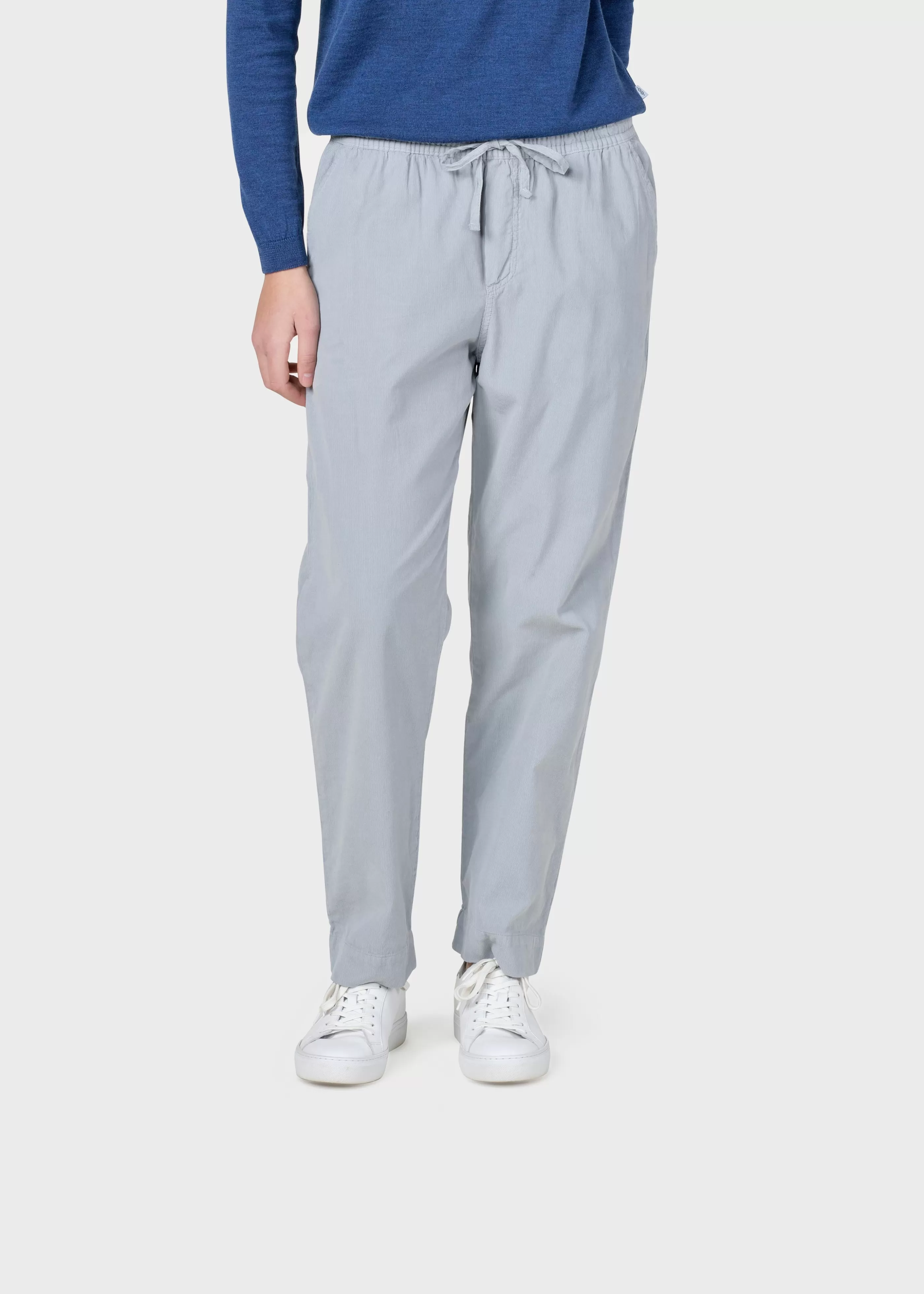 Klitmoller Collective Nicoline corduroy pant - Pastel grey- Hosen