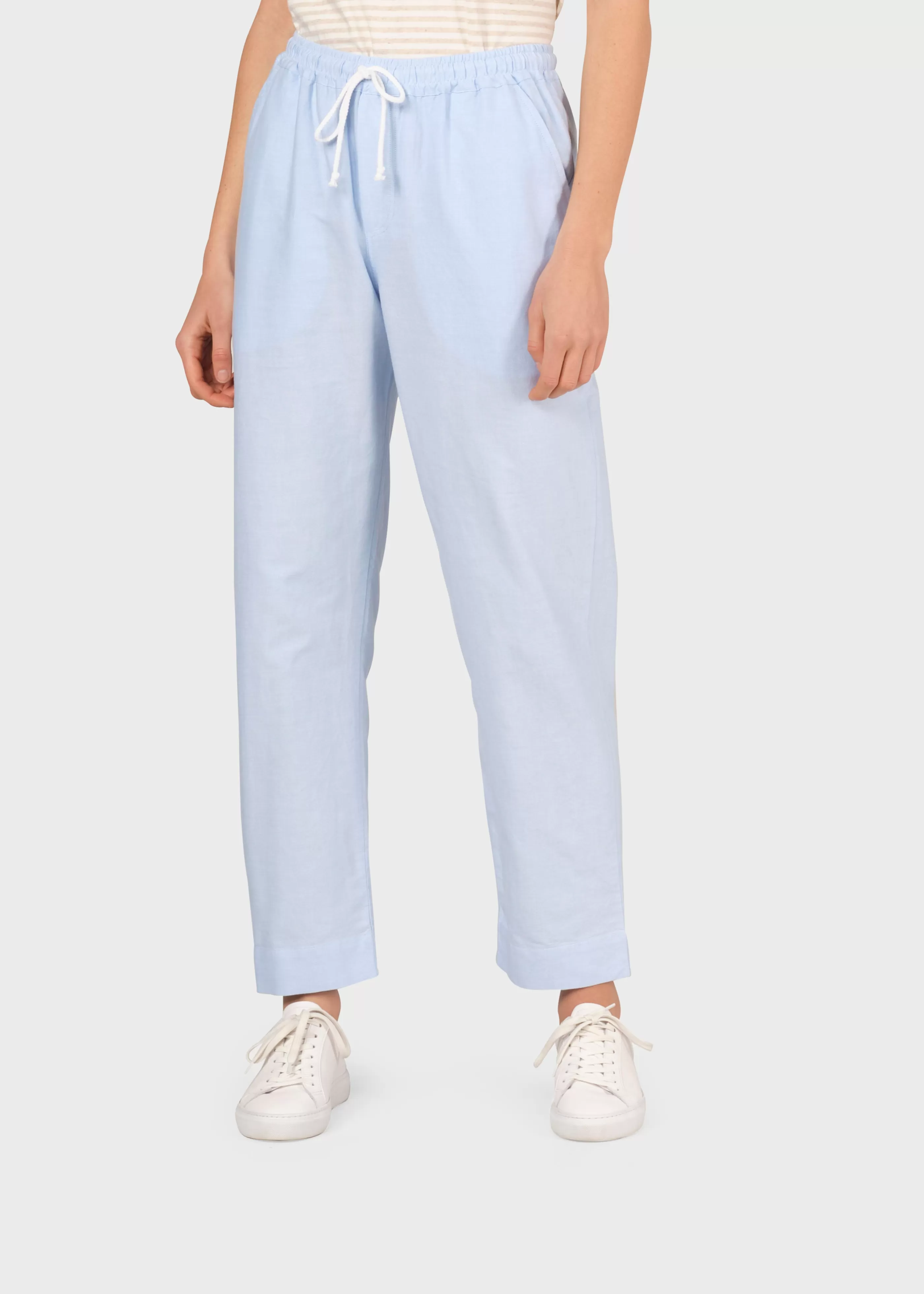 Klitmoller Collective Nicoline pant - Blue melange- Hosen