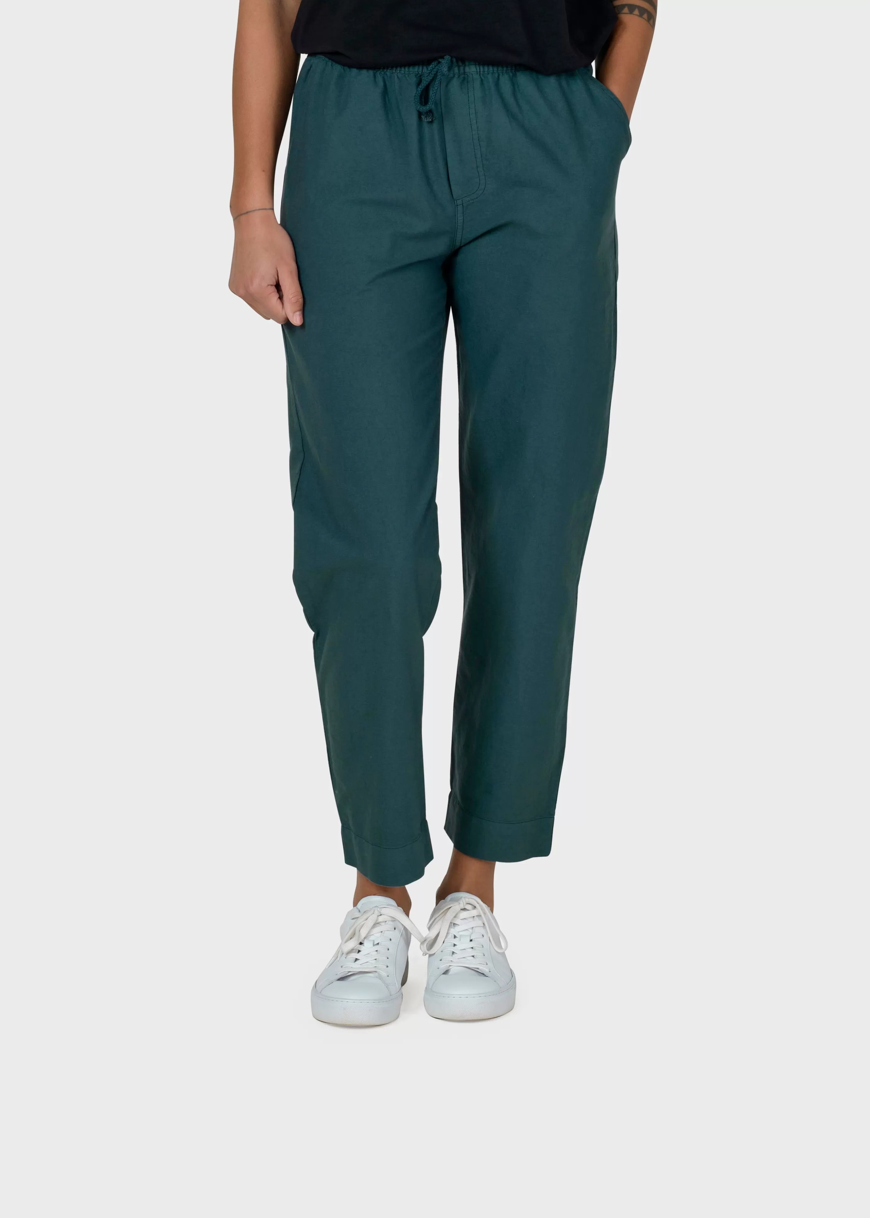 Klitmoller Collective Nicoline pant - Moss Green- Hosen