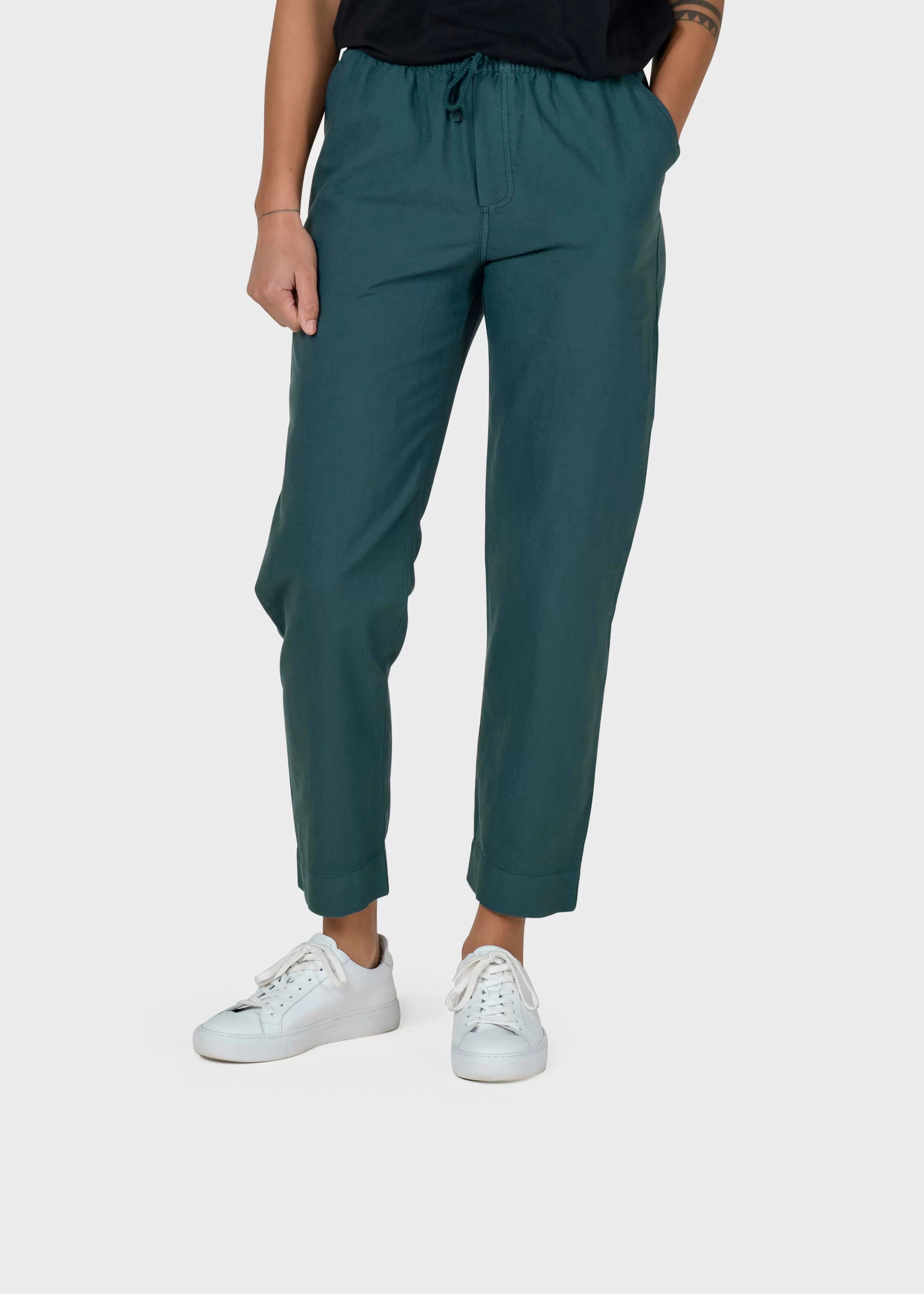 Klitmoller Collective Nicoline pant - Moss Green- Hosen