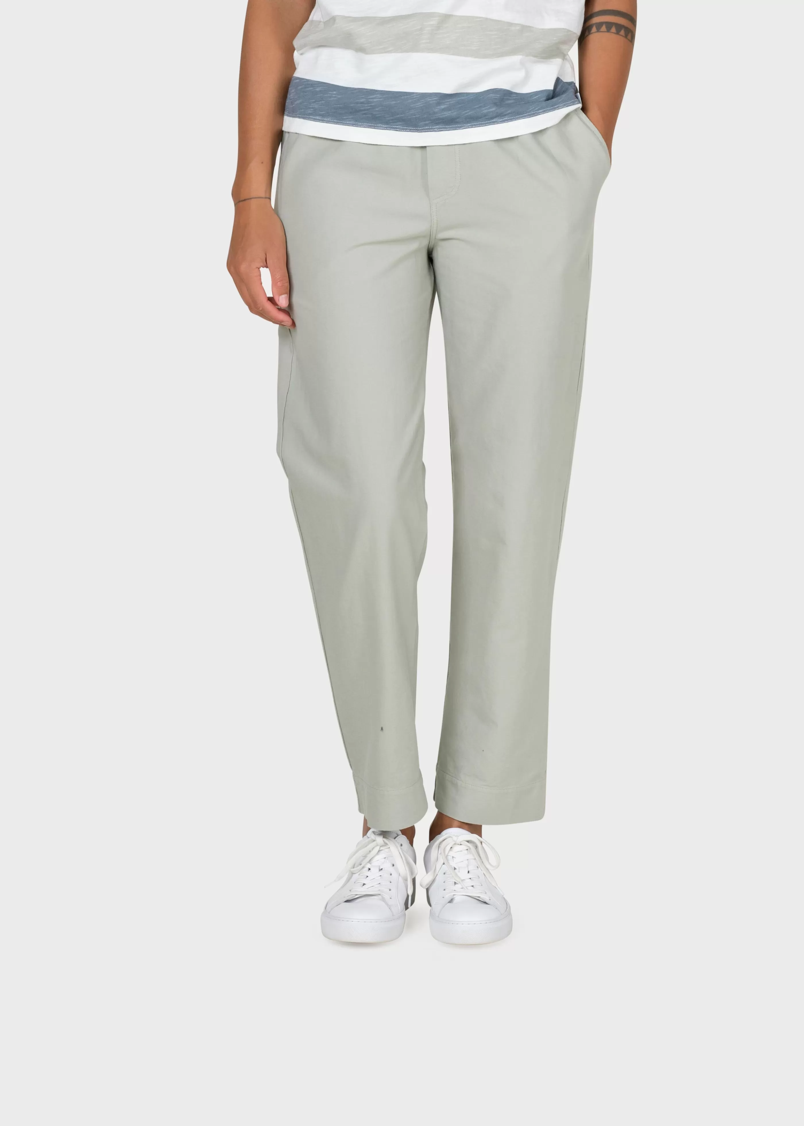 Klitmoller Collective Nicoline pant - Sage- Hosen