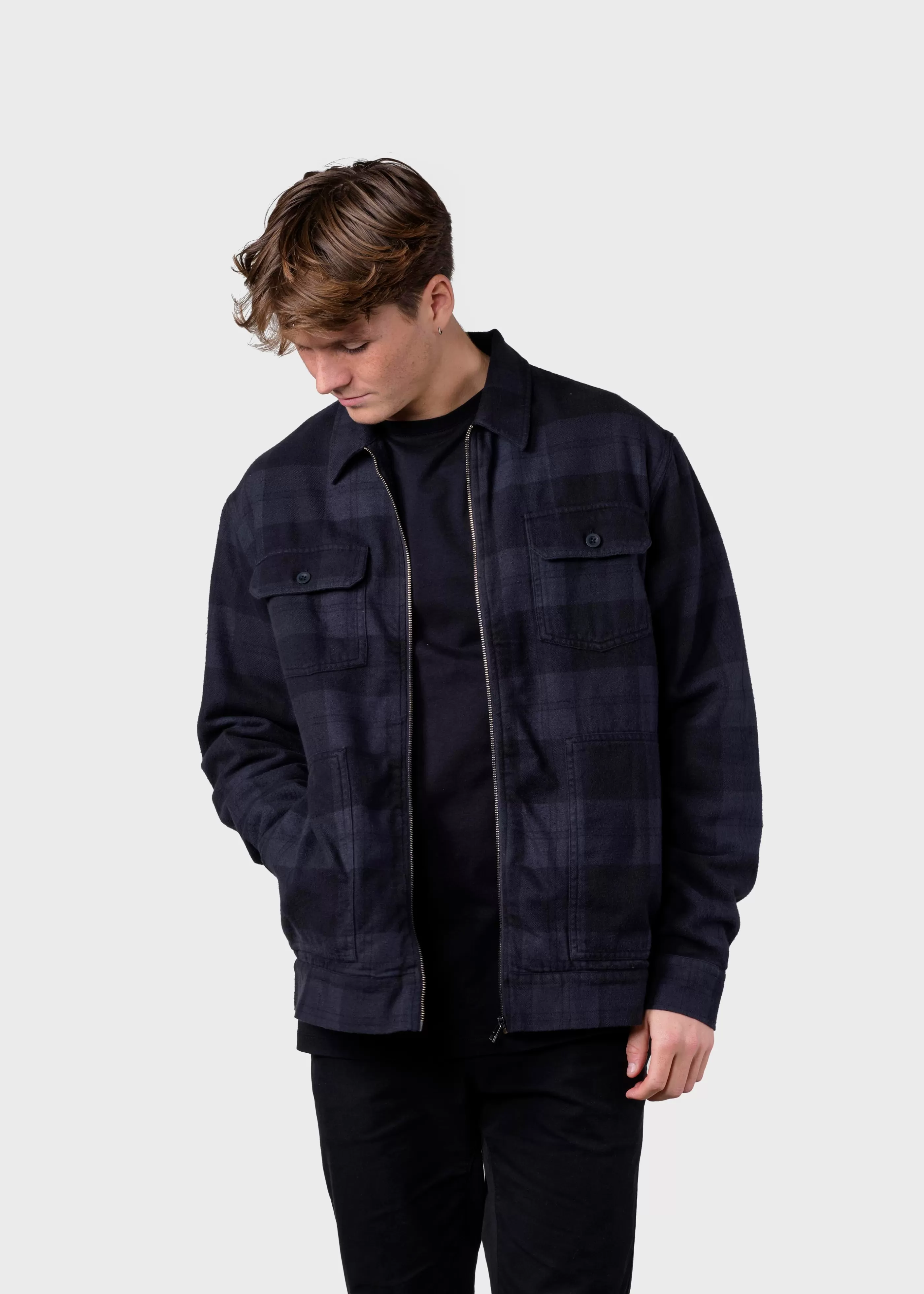 Klitmoller Collective Niklas check overshirt - - Jacken