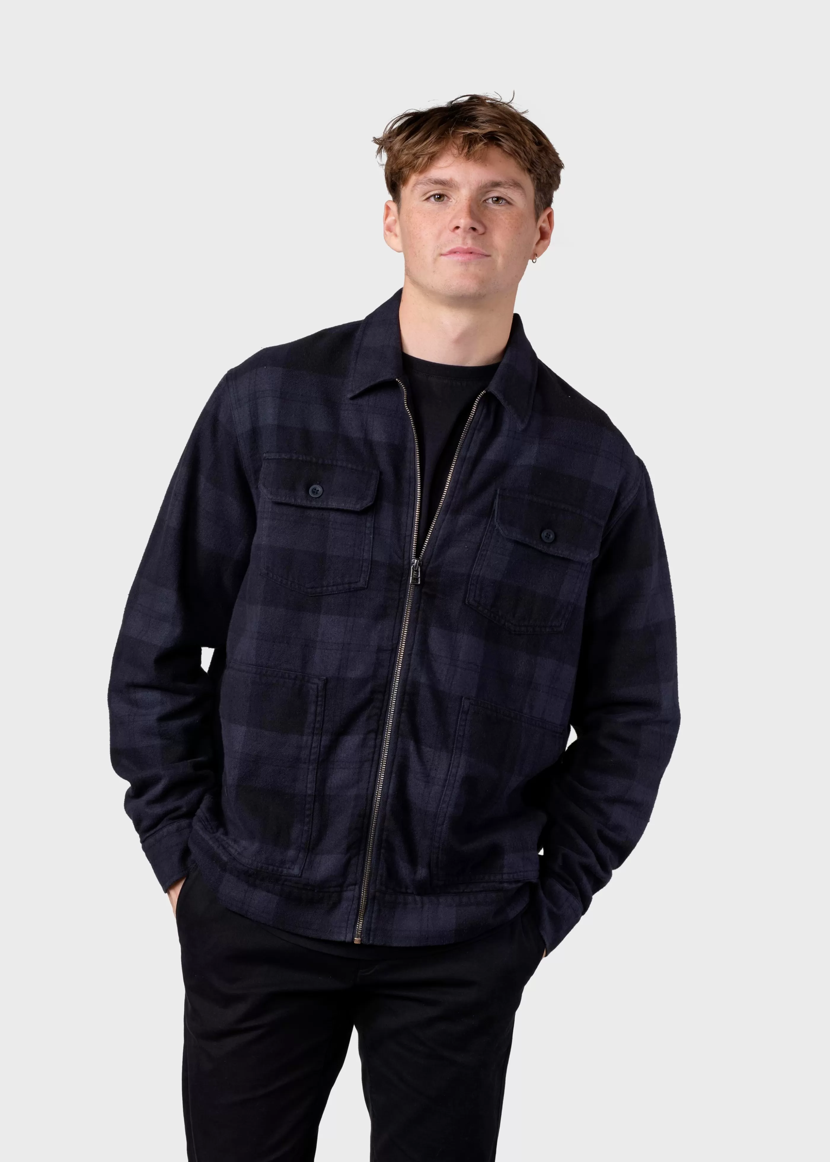 Klitmoller Collective Niklas check overshirt - - Jacken