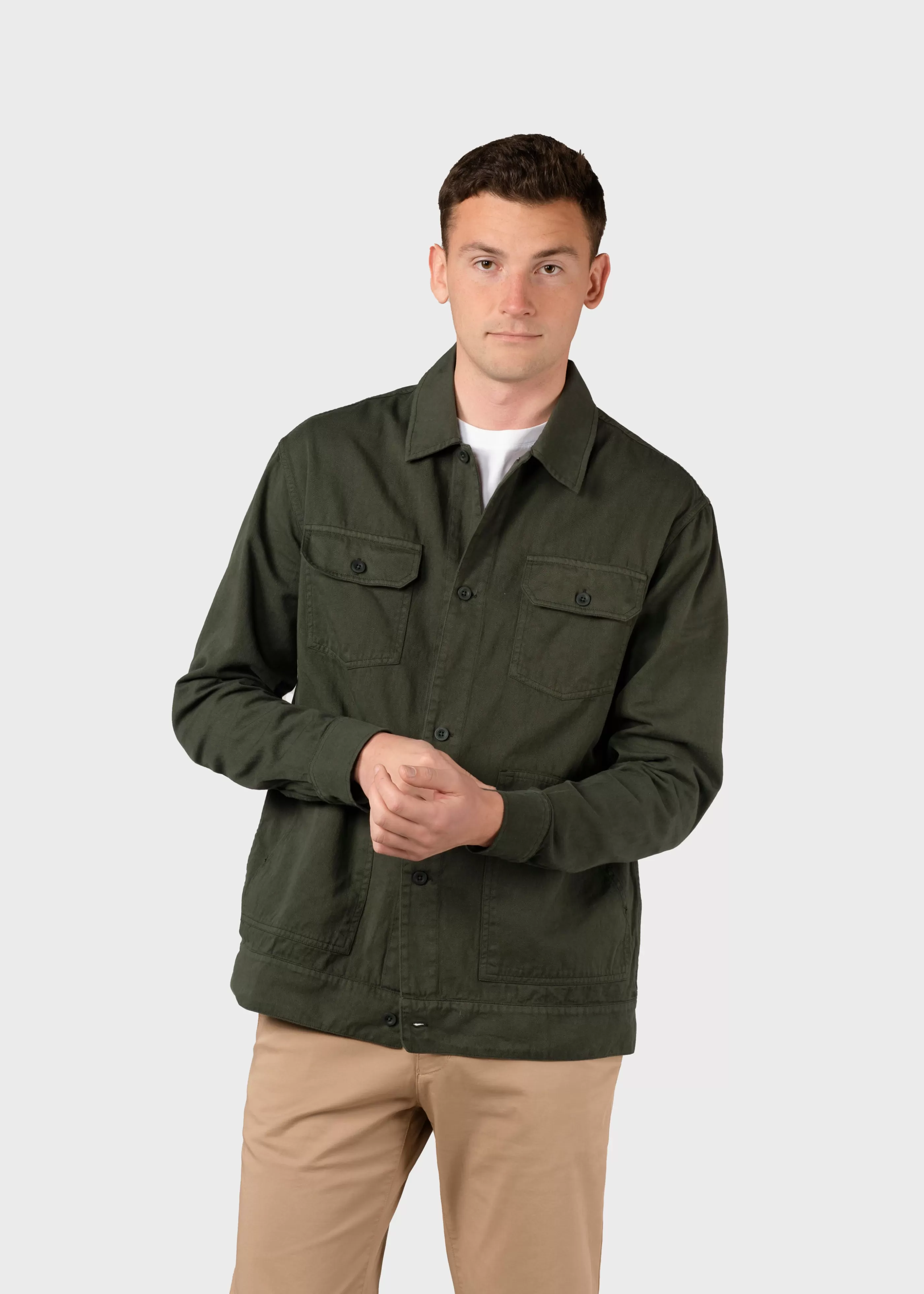 Klitmoller Collective Niklas twill overshirt - - Jacken