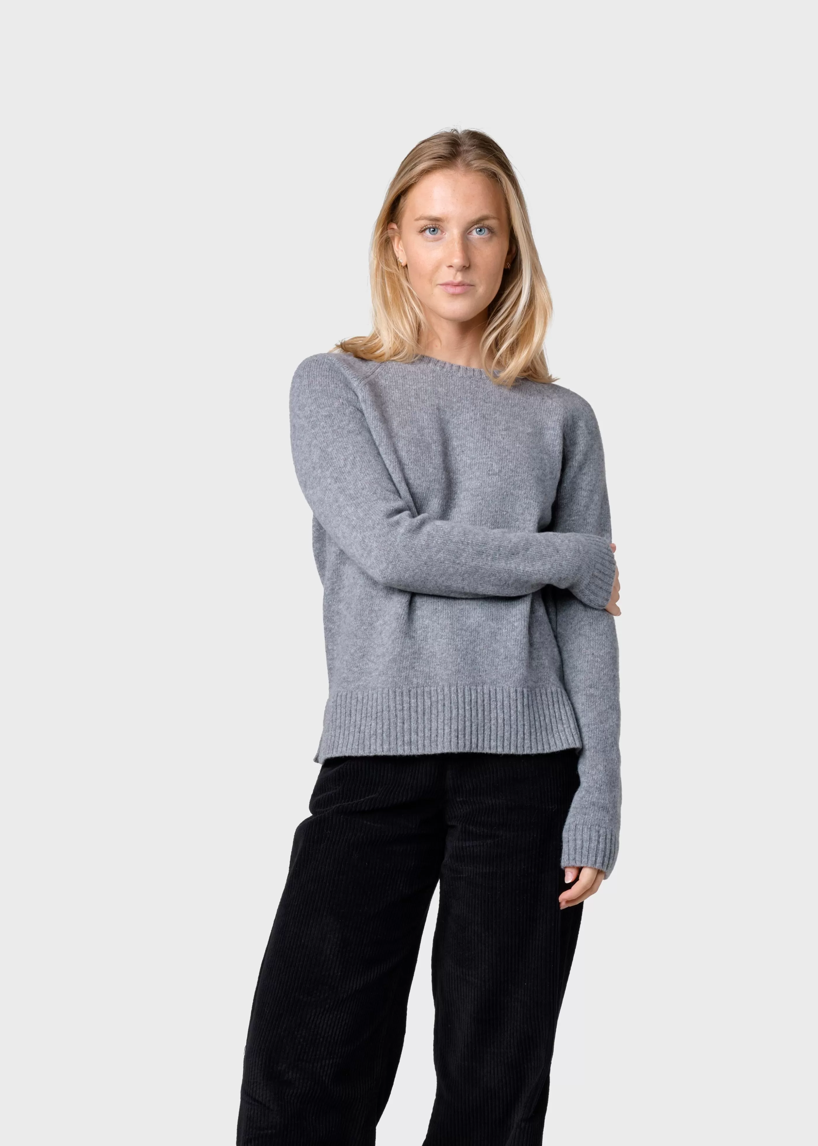 Klitmoller Collective Nina knit - Light grey- Strick