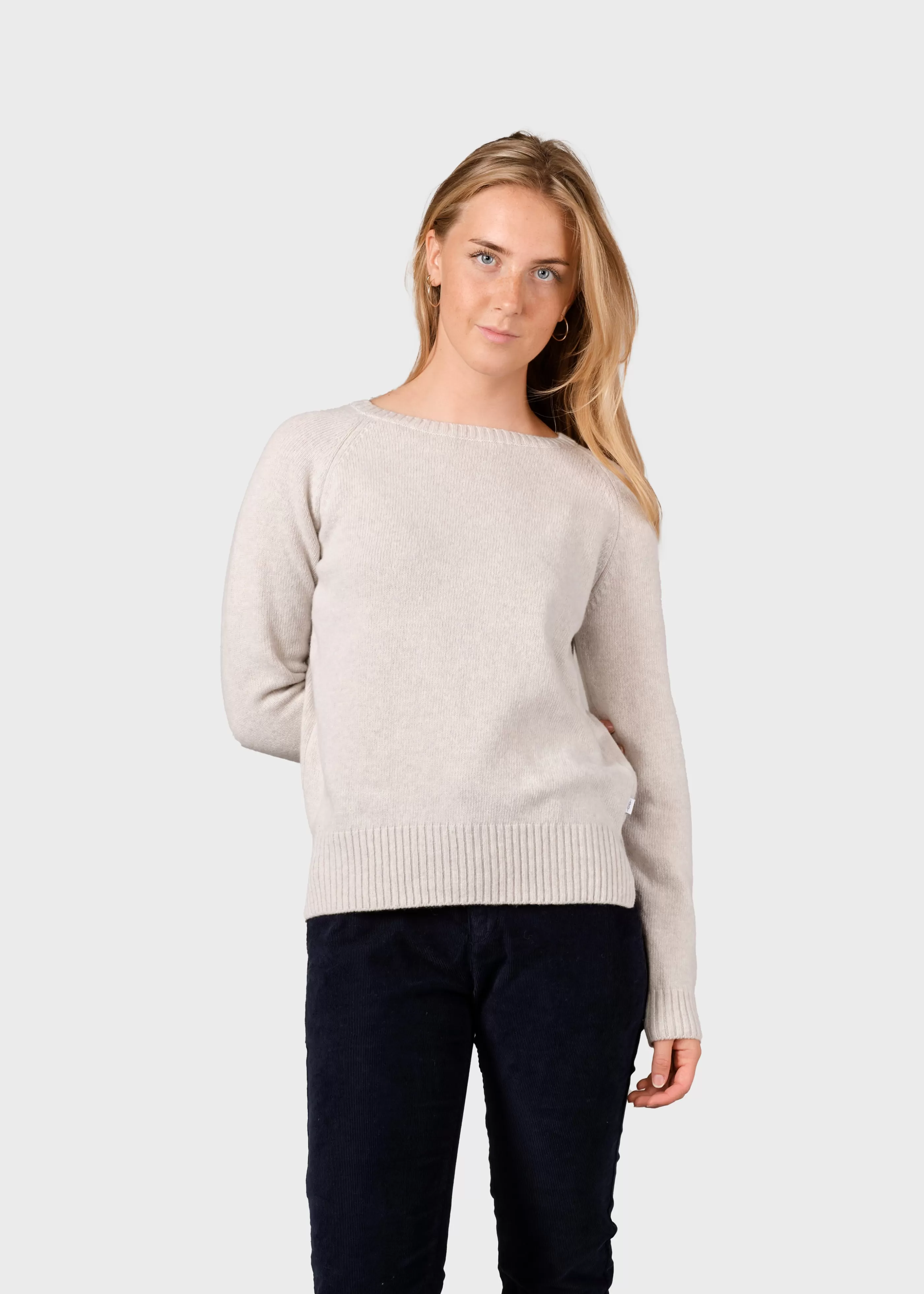 Klitmoller Collective Nina knit - Pastel grey- Strick