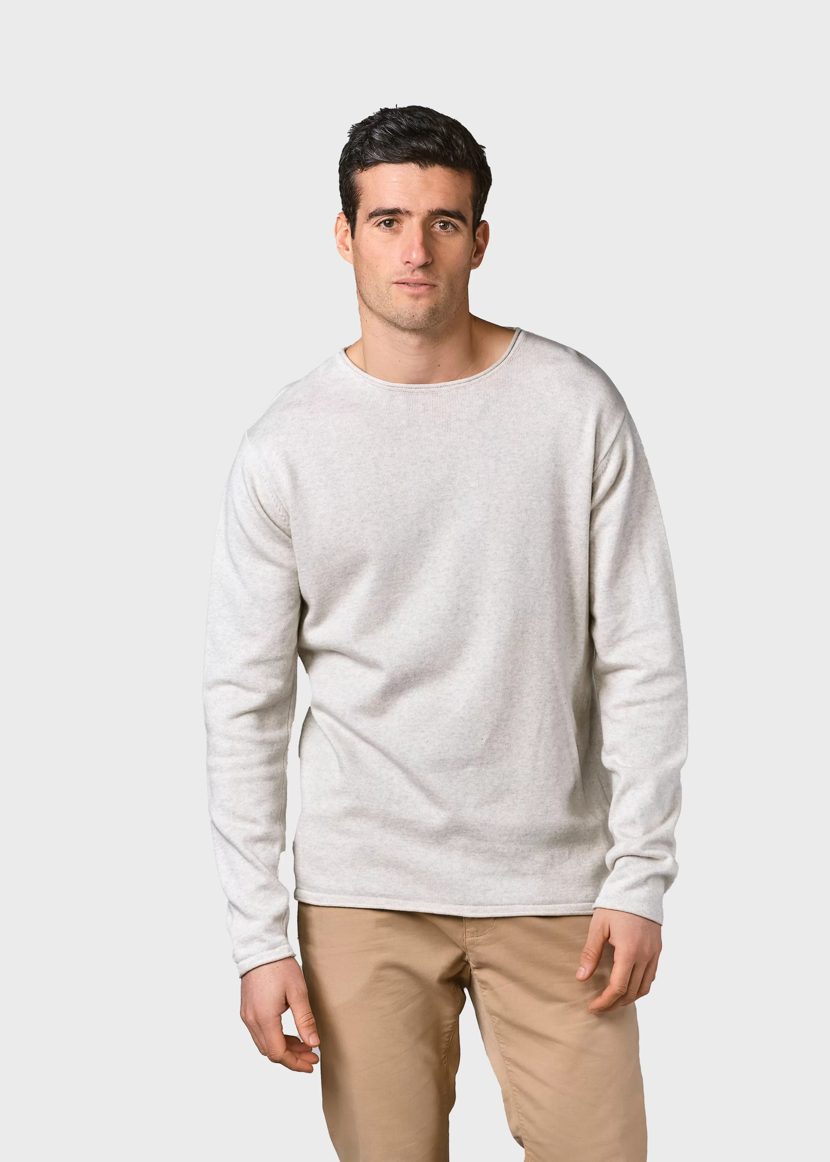 Klitmoller Collective Noah knit - Cream melange- Strick