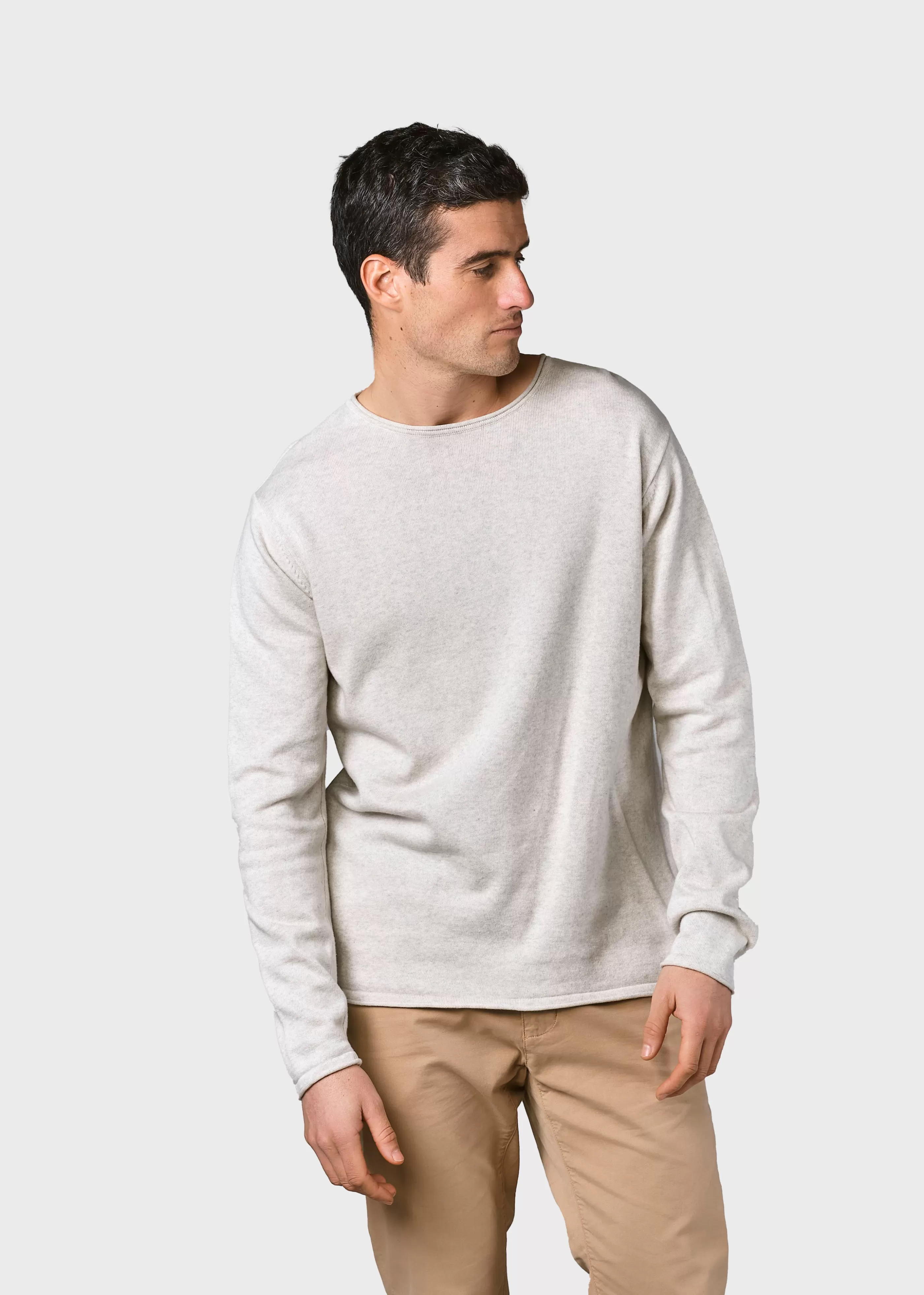 Klitmoller Collective Noah knit - Cream melange- Strick