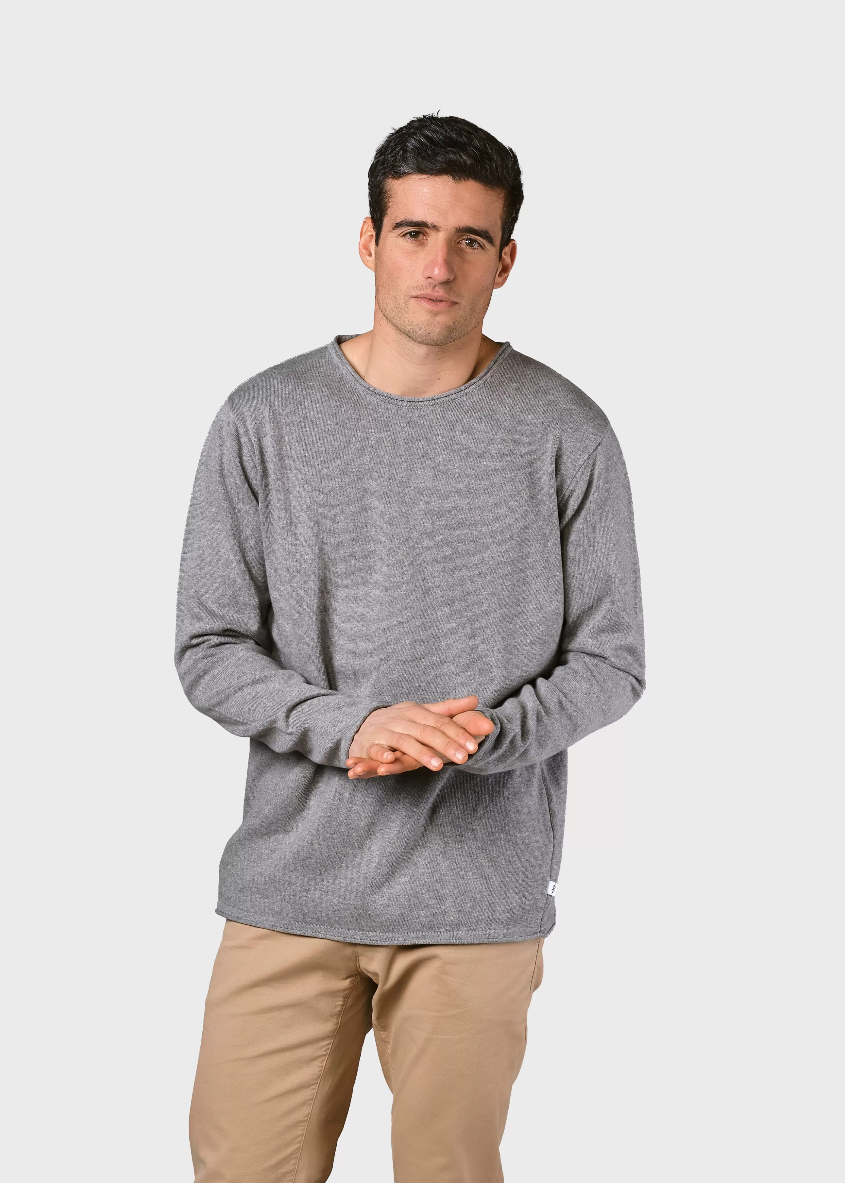 Klitmoller Collective Noah knit - Light grey- Strick