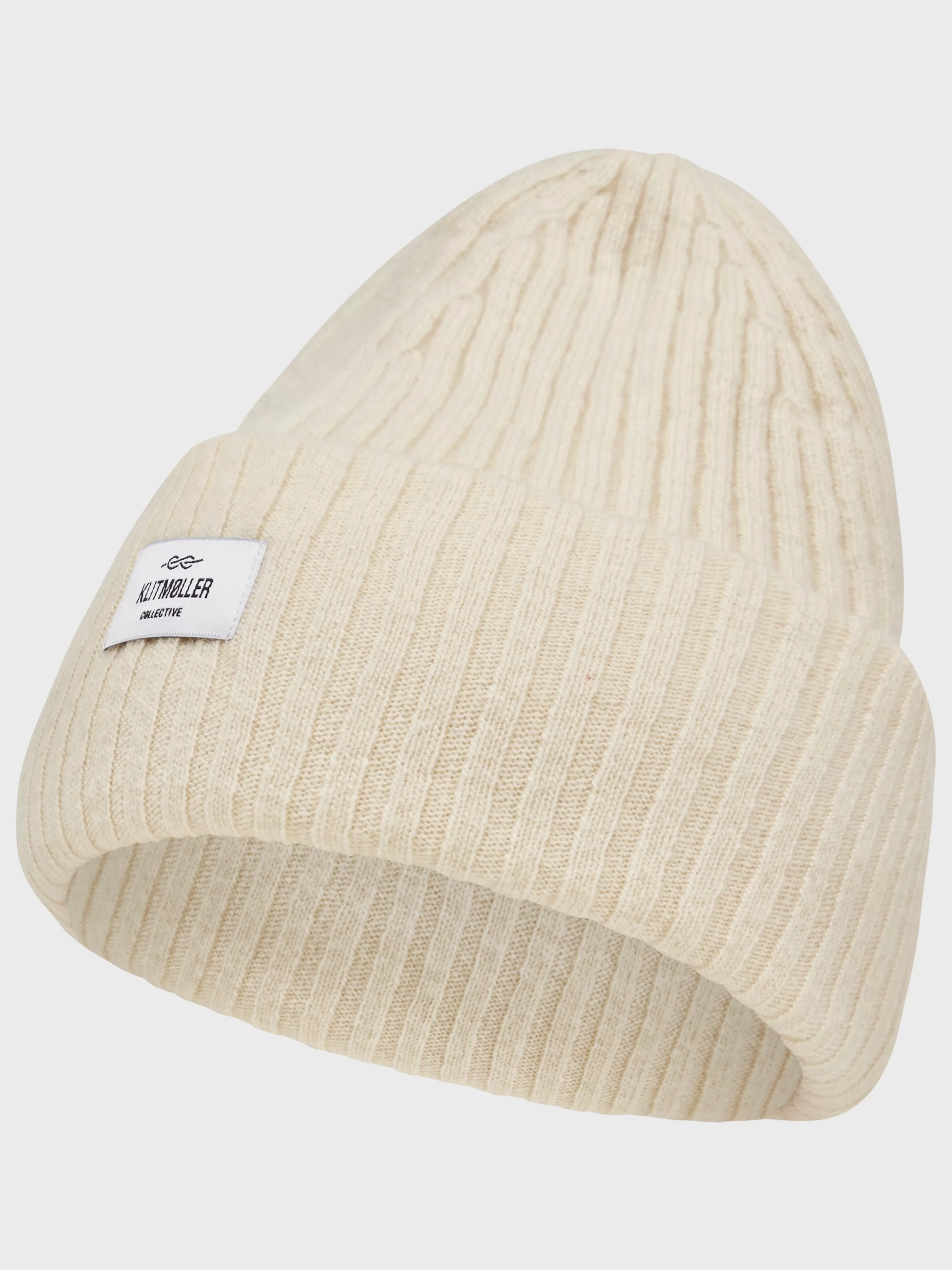 Klitmoller Collective North beanie - Cream melange- Accessories