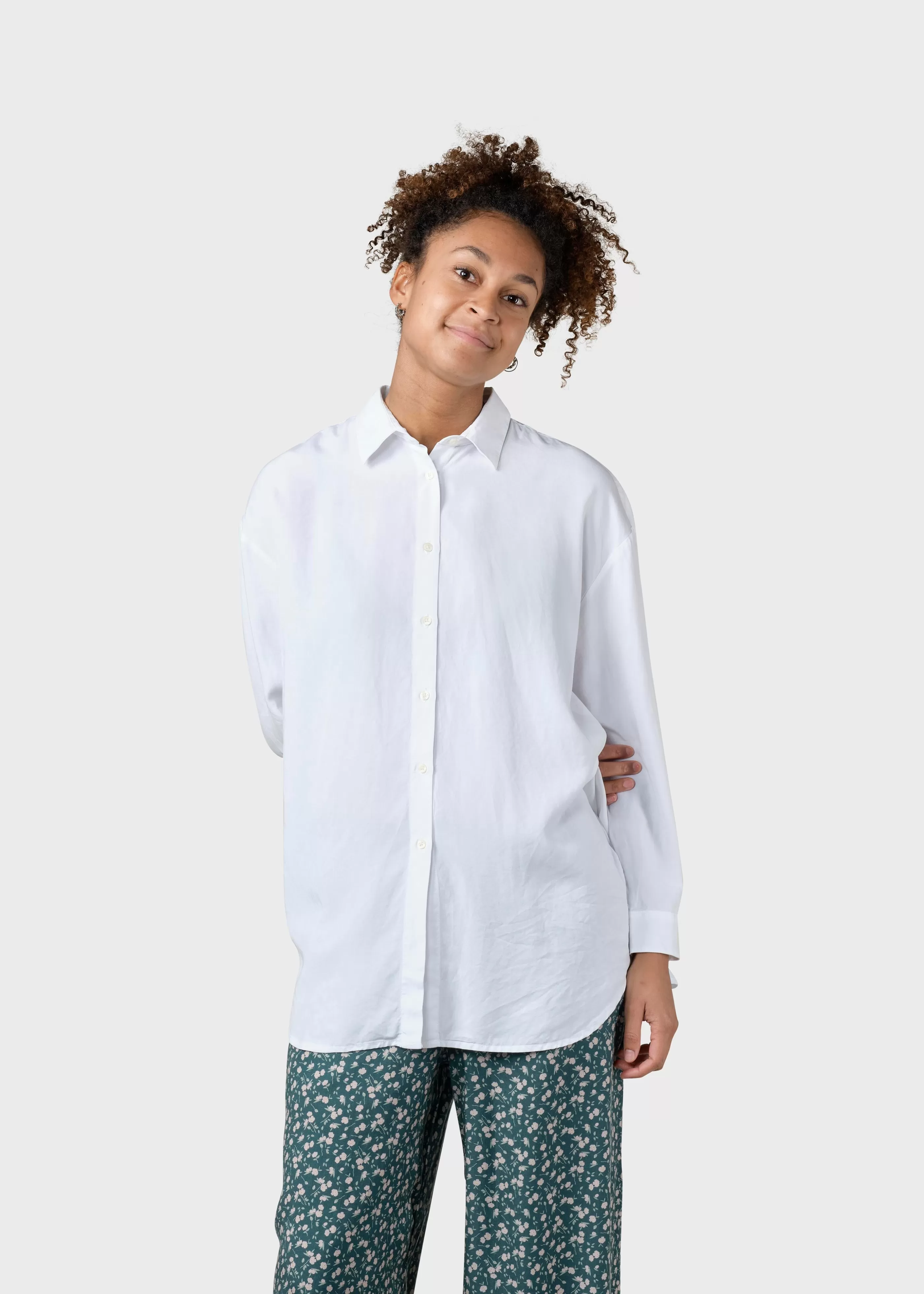 Klitmoller Collective Ofelia lyocell shirt - White- Hemden