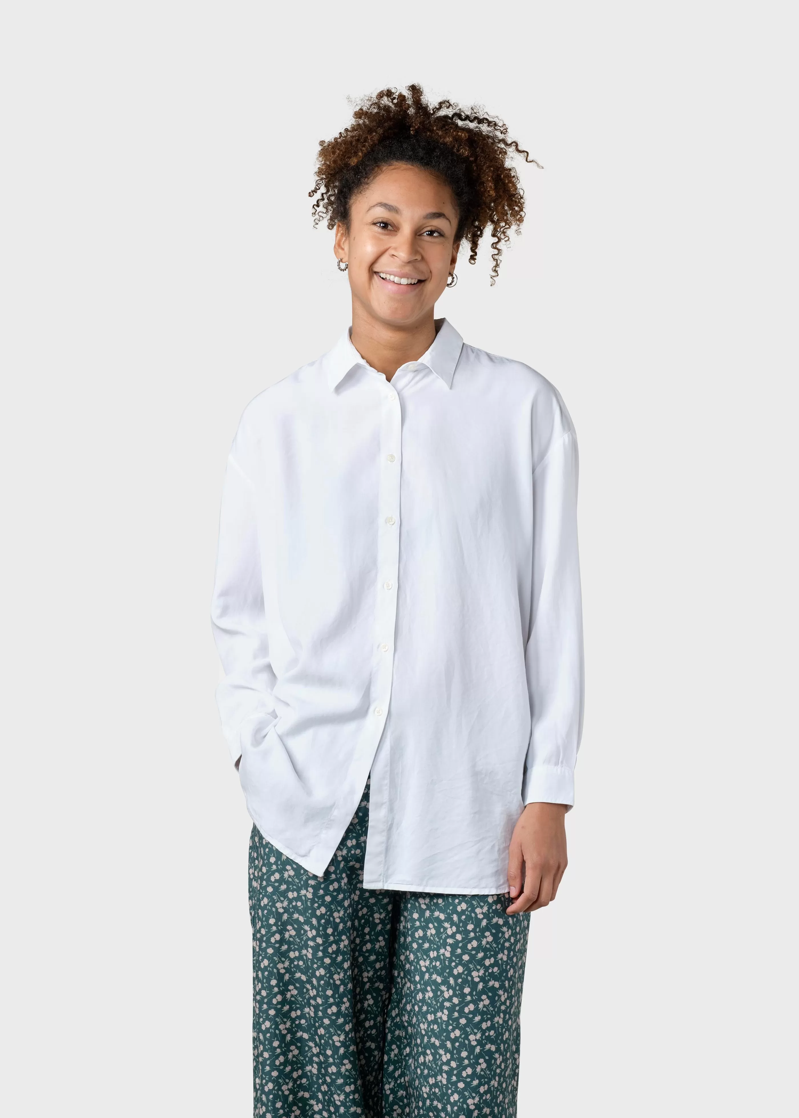 Klitmoller Collective Ofelia lyocell shirt - White- Hemden