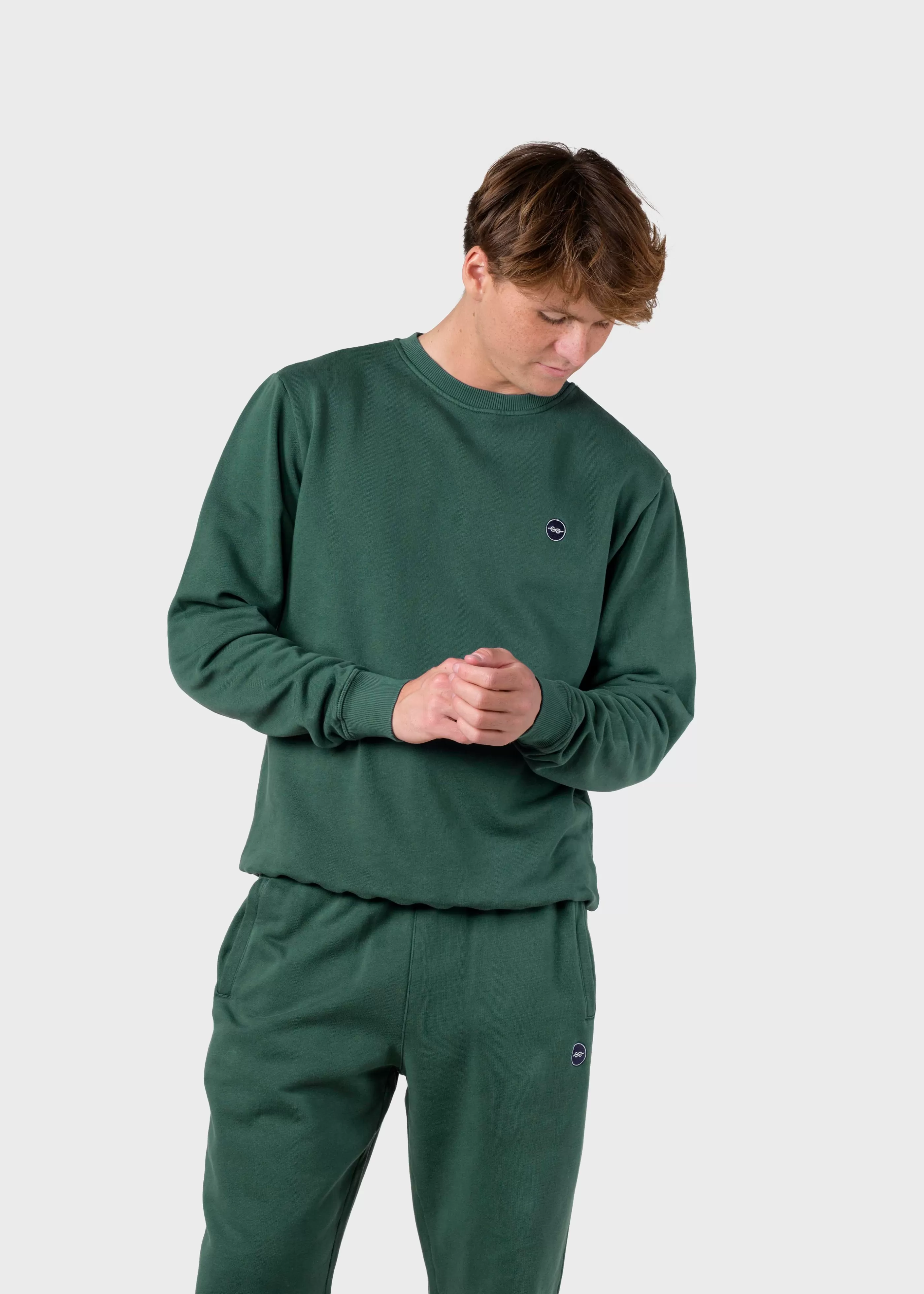 Klitmoller Collective Olaf crew - Moss Green- Sweatshirts