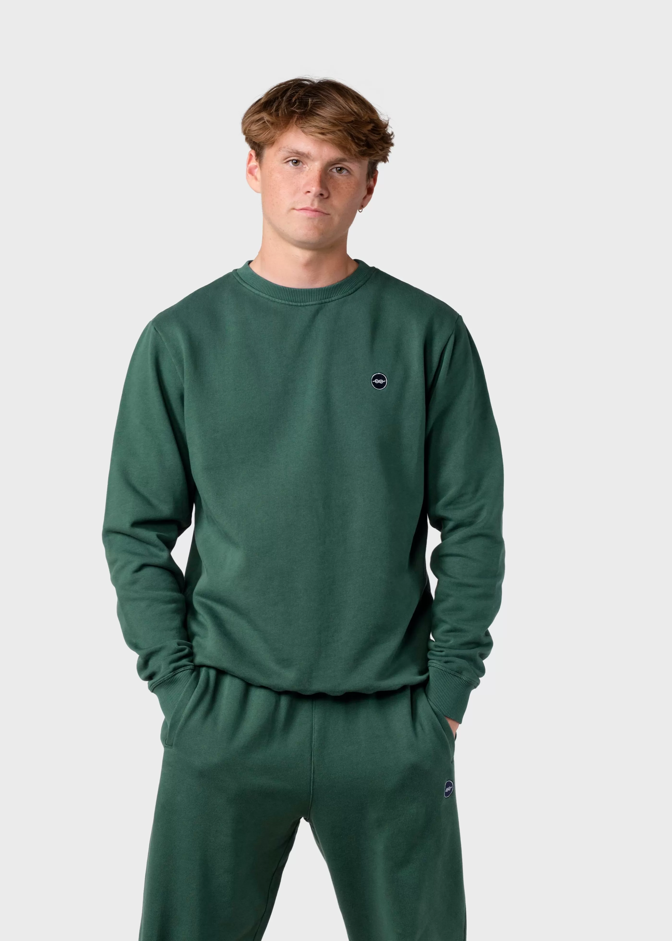 Klitmoller Collective Olaf crew - Moss Green- Sweatshirts