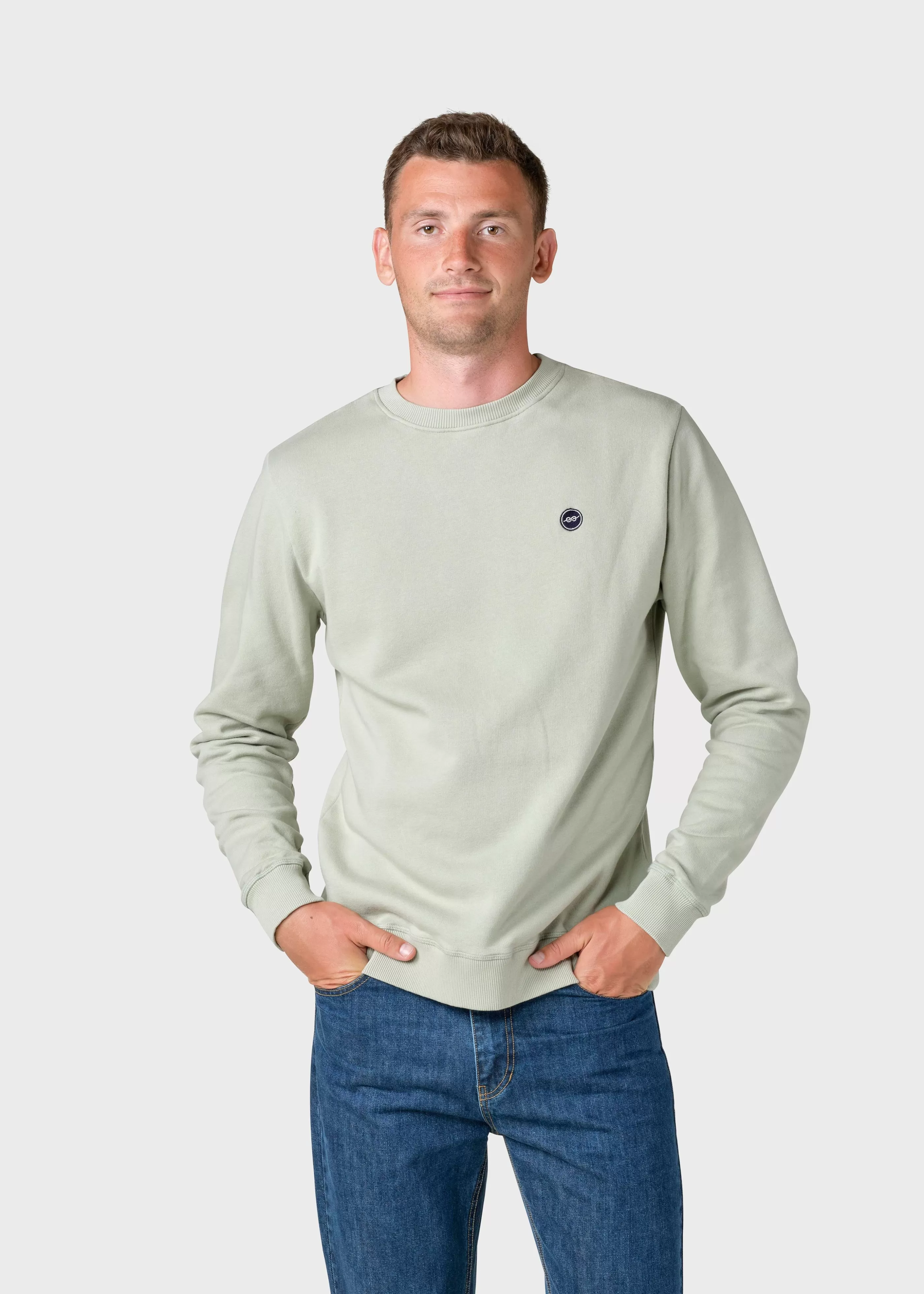 Klitmoller Collective Olaf crew - Sage- Sweatshirts