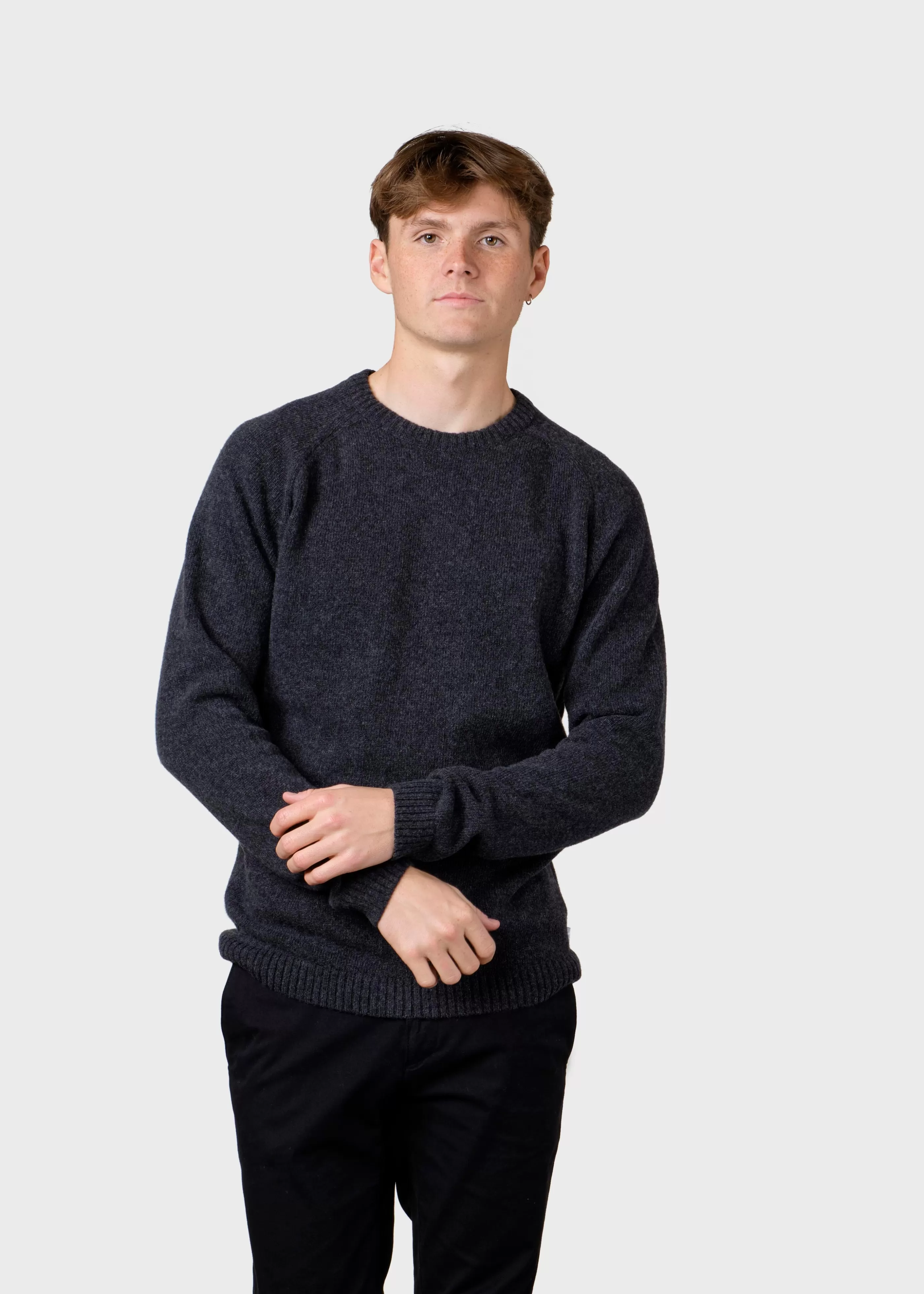 Klitmoller Collective Ole knit - Anthracite- Strick